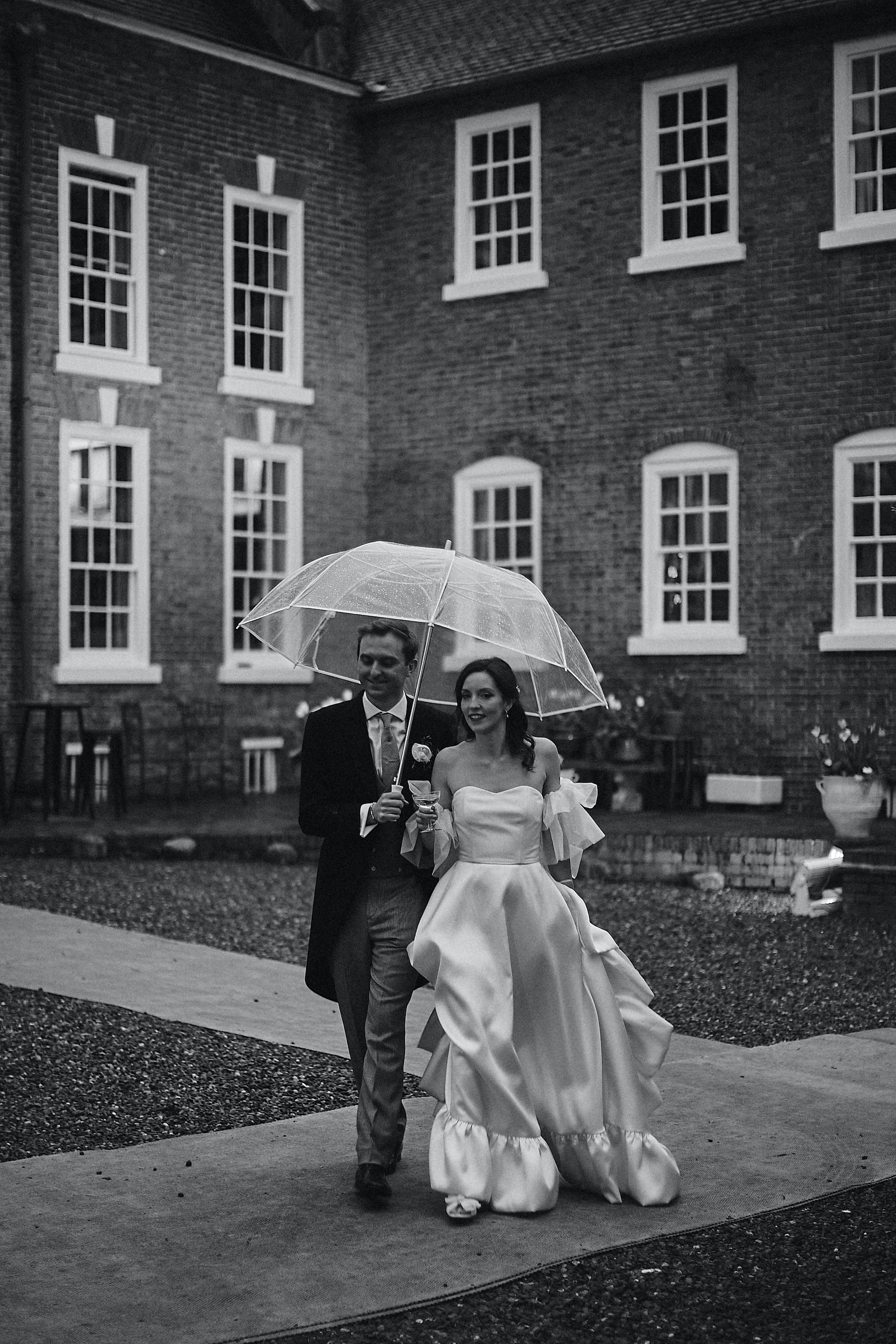 Beautiful bride Becky wore the Breeze wedding dress, Wren Top and Issa shrug for her wedding day | Halfpenny London bride