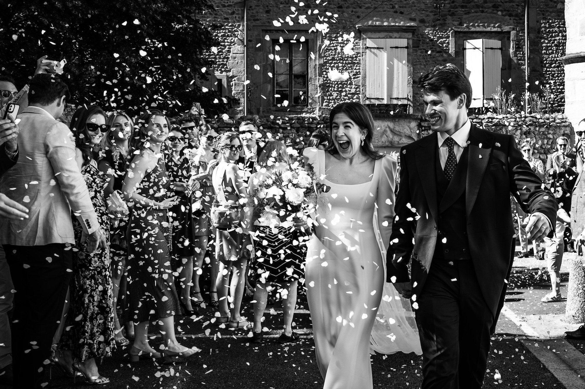 Beautiful bride Marie-Claire wore the Foxglove dress | Wedding dress by Halfpenny London