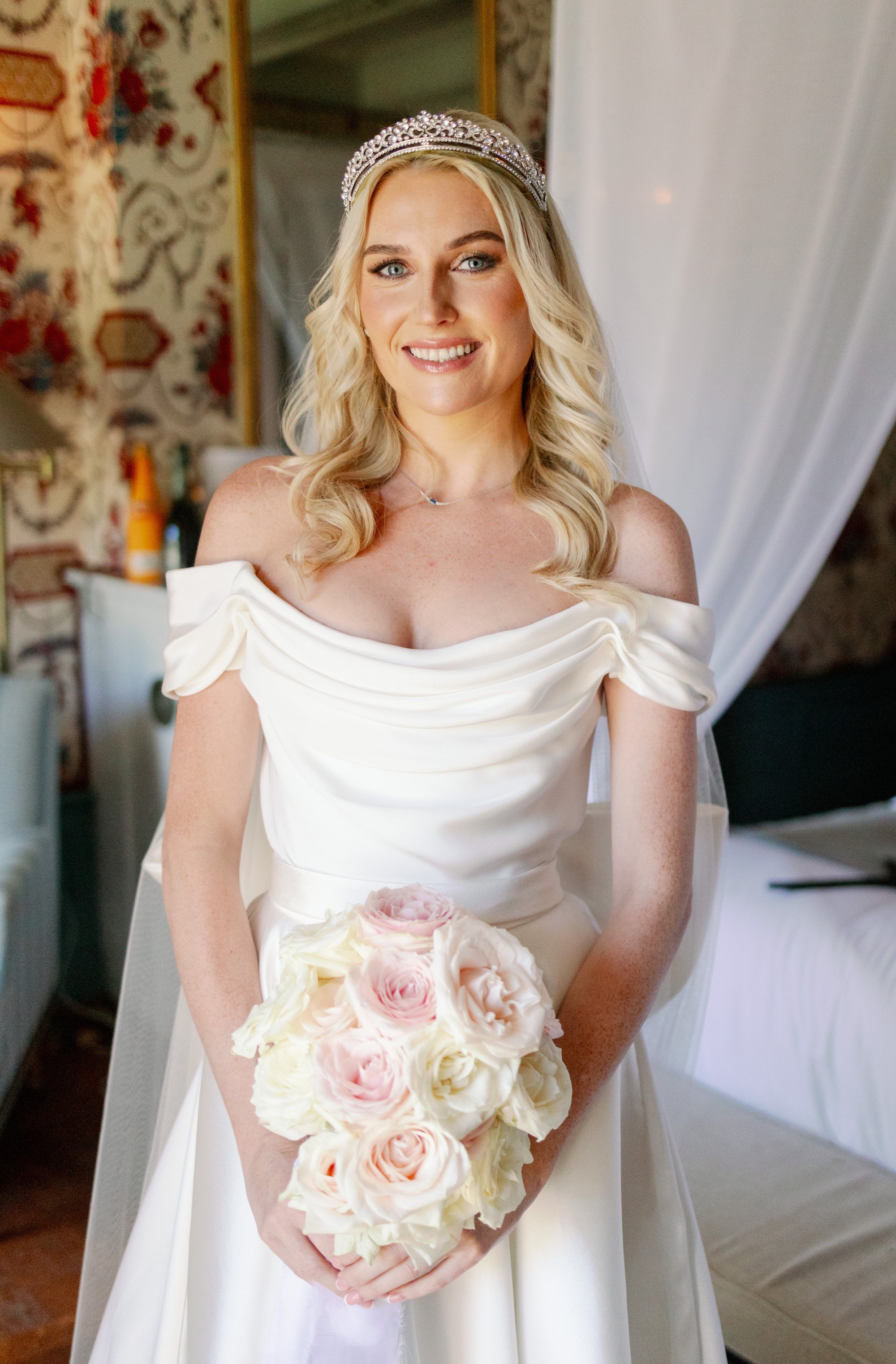 Stunning bride Georgia wore a Halfpenny London wedding dress on her special day