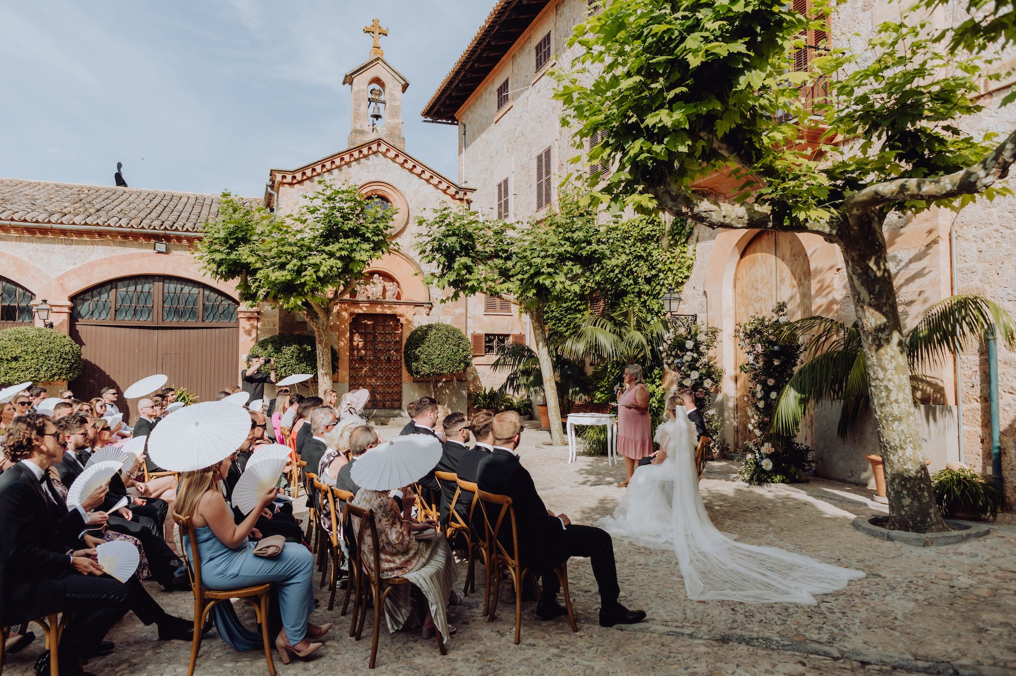 Beautiful bride Rebecca wears the Mayfair dress with detachable Mayfair skirt for her Wedding | Wedding dresses by Halfpenny London