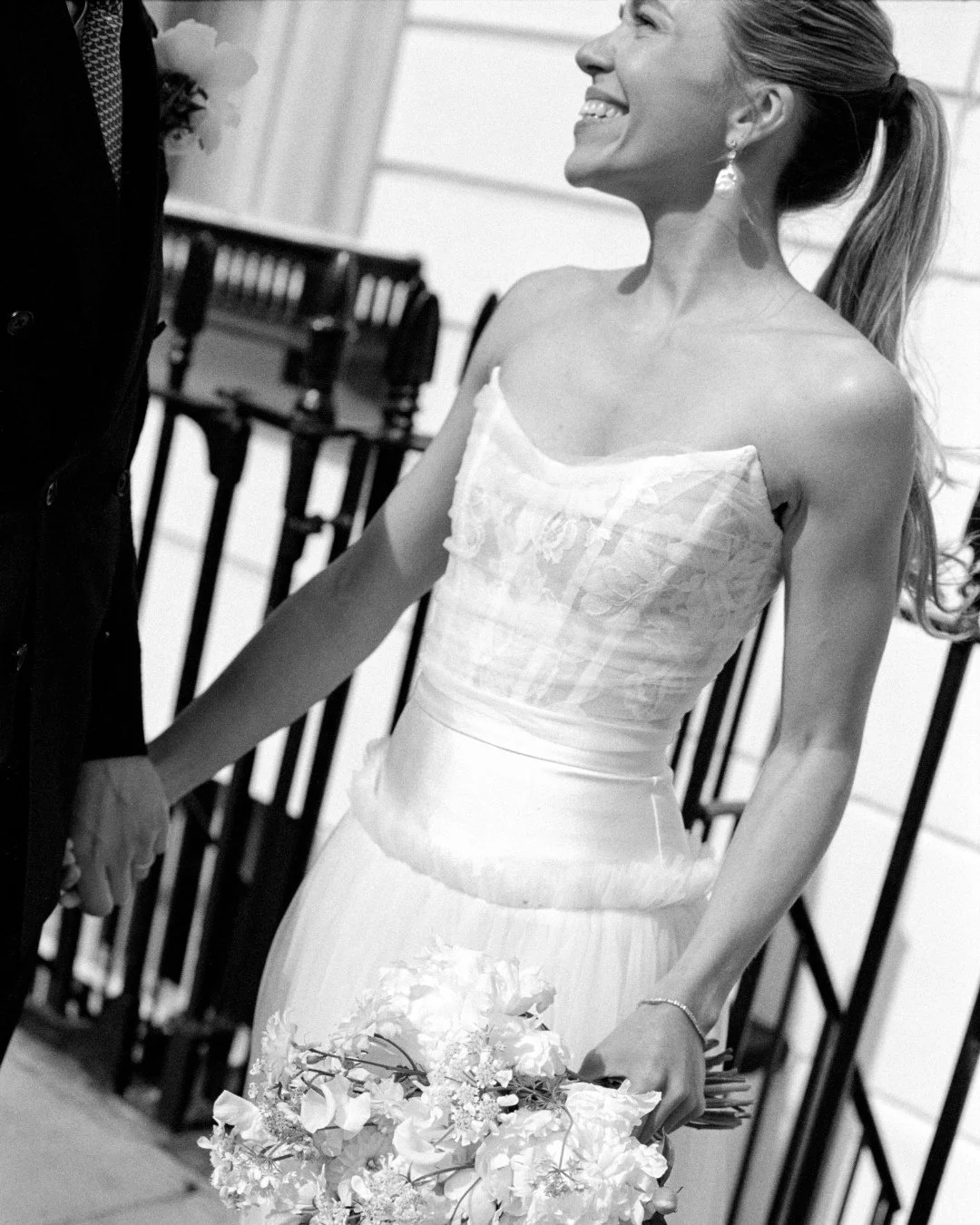 &ldquo;I had the most amazing experience finding my wedding dress at Halfpenny London. Kate and her team made the process feel effortless.&rdquo; ⁠
⁠
Hannah (@ahj91) chose the Spencer corset and Jones skirt for her cool, modern London wedding.⁠ Read 