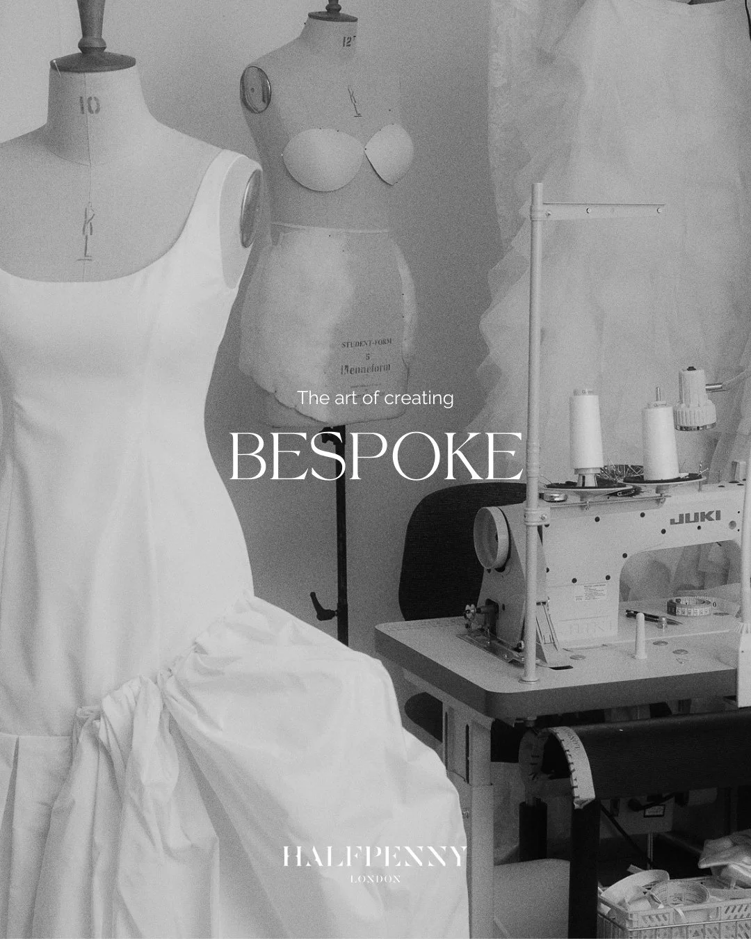 From inspiration to creation, our bespoke process is a collaboration between the bride and the Halfpenny London atelier. Every design, detail, and fabric choice is tailored to create a truly personal dress that speaks to the emotion of the moment.⁠
⁠