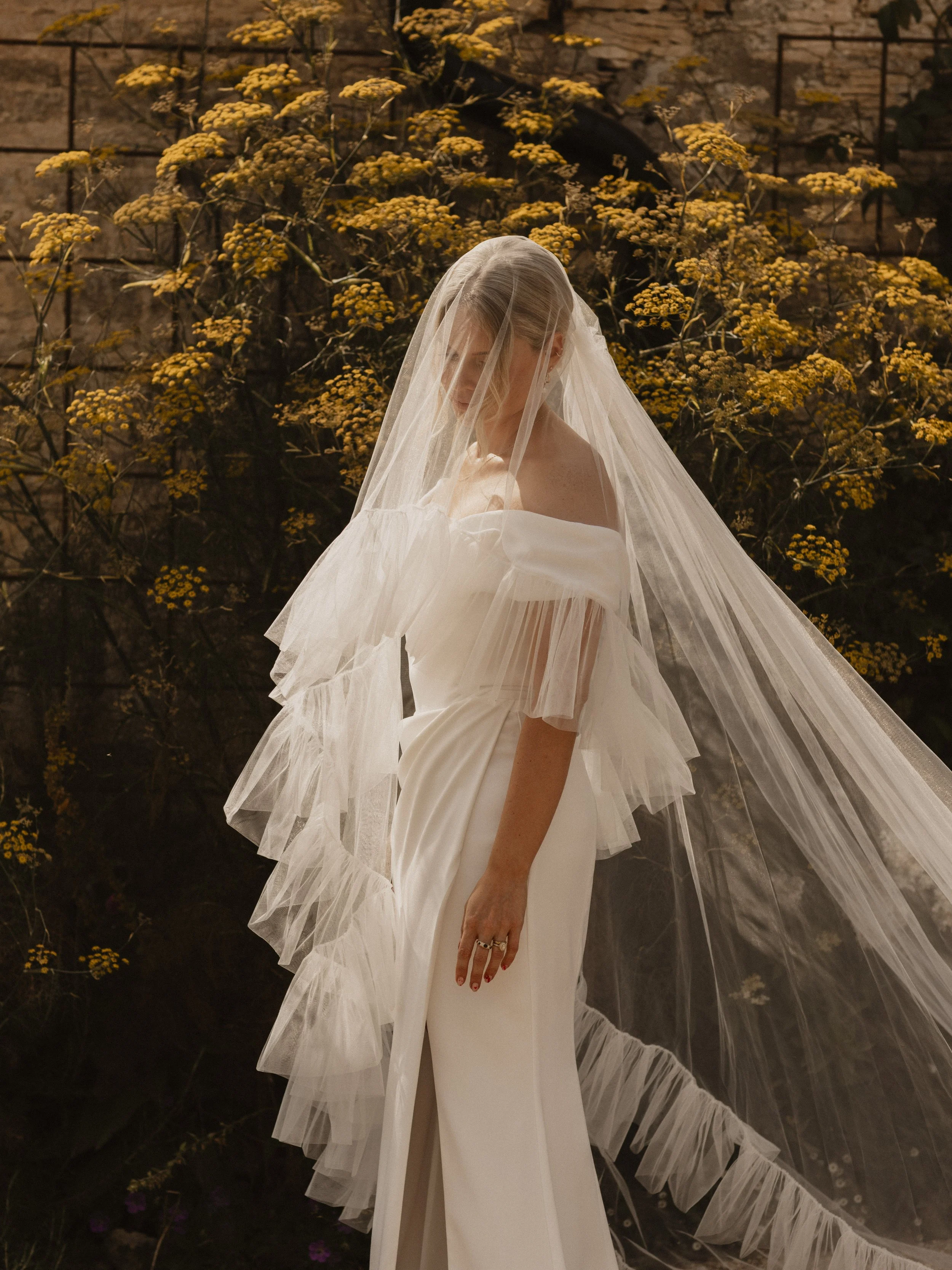 Vicky Longstaff in the Okotan Corset &amp; Skirt with the Margaret Veil