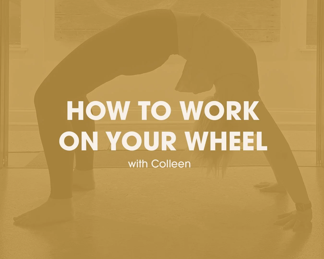 How to Work on Your Wheel