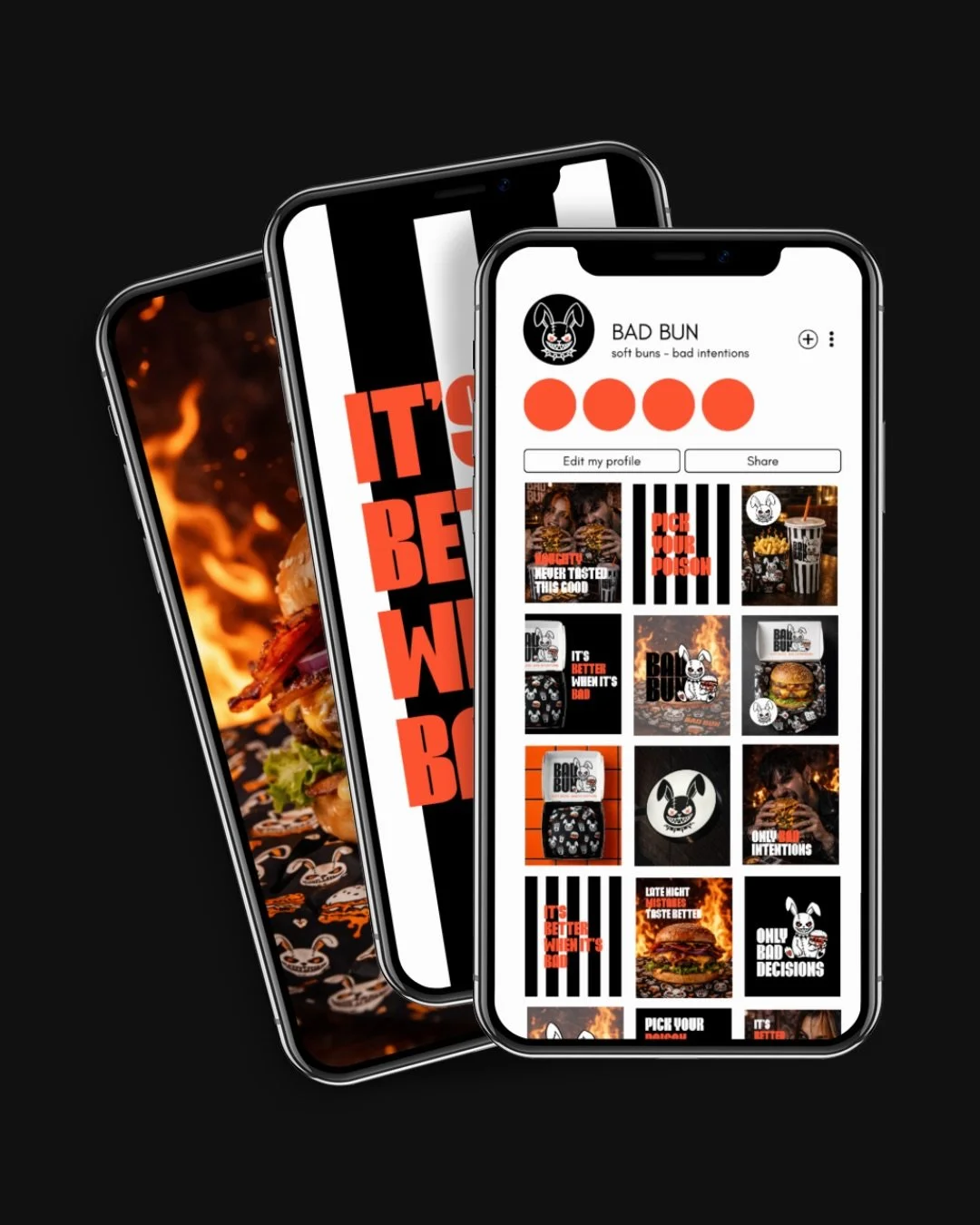 BAD BUN &mdash; Part 3🔥☠️

What does a burger brand look like when the full universe comes together?

In this final part of the Bad Bun project, the identity moves beyond packaging and signage into the digital experience &mdash; from website design 