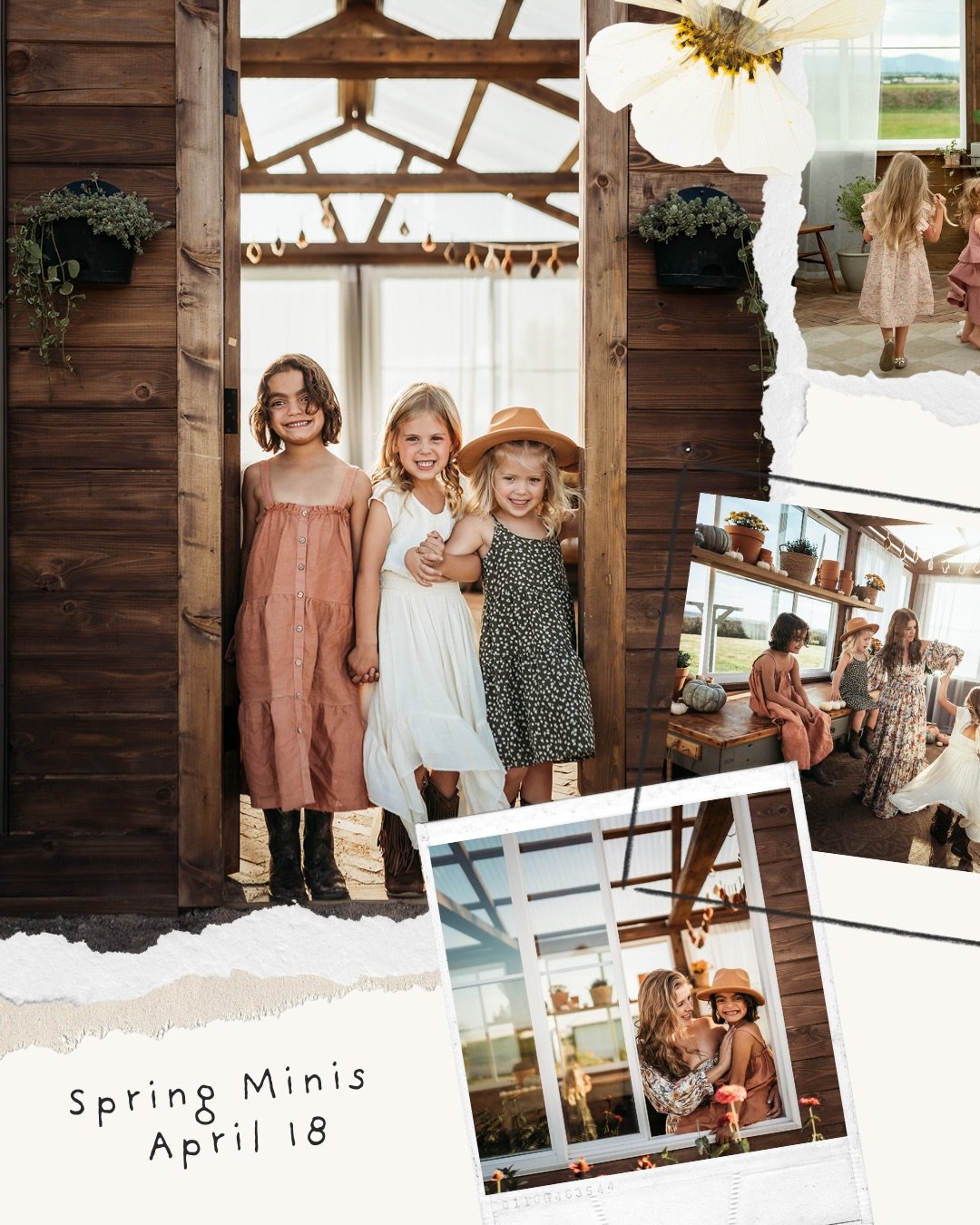 Spring, held gently. Soft light. Bare feet. Little hands reaching.  Spring greenhouse minis @blooms.on23 feel calm, connected, and beautifully unforced.

Perfect for: Motherhood &bull; Families &bull; Maternity &bull; Couples

April 18 | 6:30&ndash;7