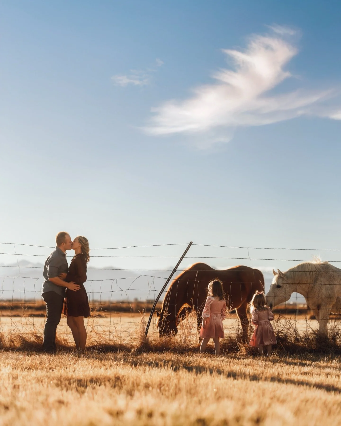 Horses and flowers. 
A sweet little Valentine&rsquo;s Day session. 

#boulderfamilyphotographer #denverfamilyphotographer #coloradomotherhood