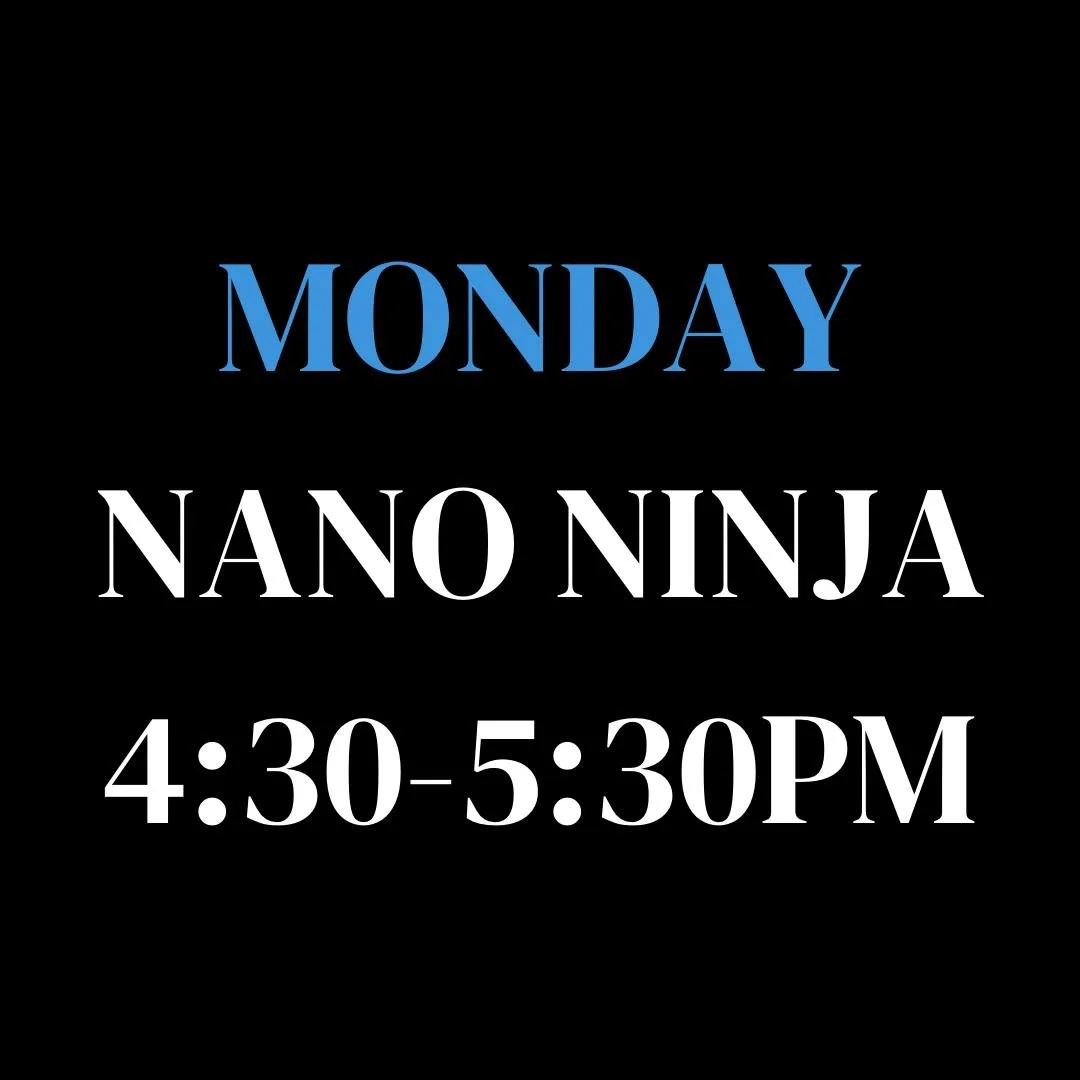 MONDAY - 6 week Ninja Session (Nano Ninja Warrior) / 4:30-5:30pm  (Ages 3-5)