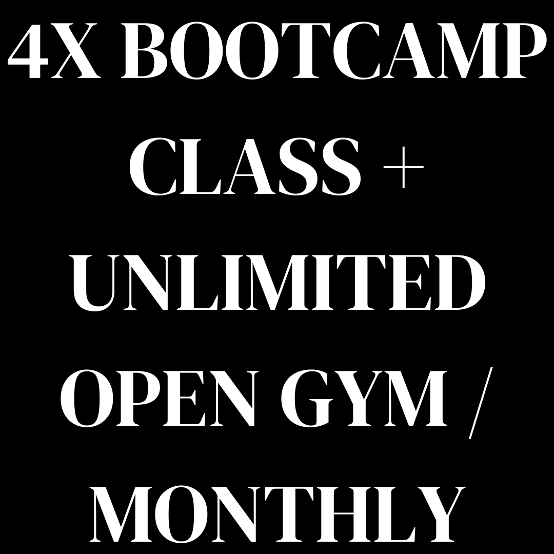 4x BOOTCAMP Class pass/Unlimited Open Gym
