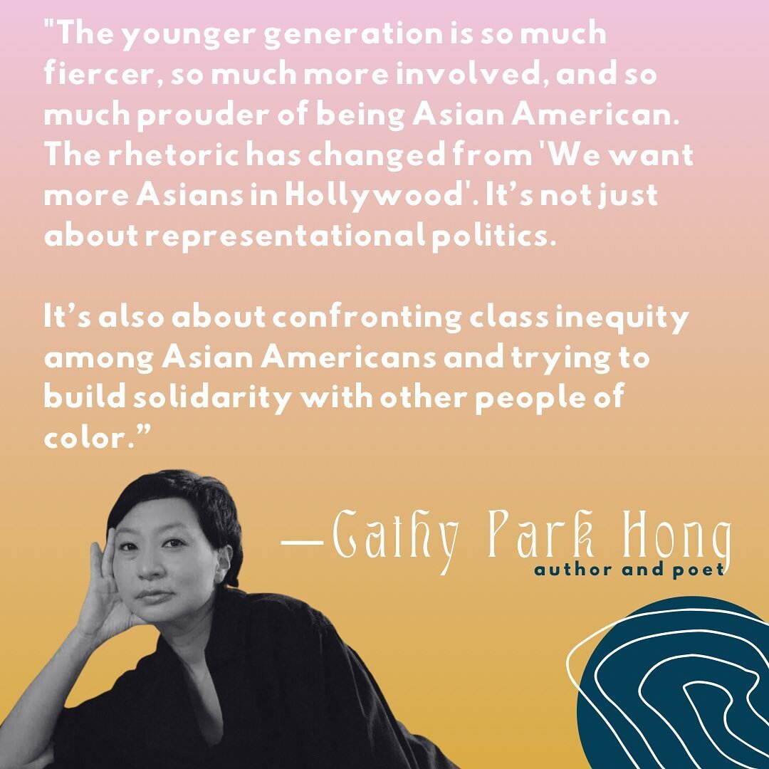 CANDIDLY CATHY // Author and poet @cathyparkhong on the revitalized consciousness and depth of Asian American identity and activism. It&rsquo;s not just about representational politics, it&rsquo;s about disrupting systems of inequity s f building sol