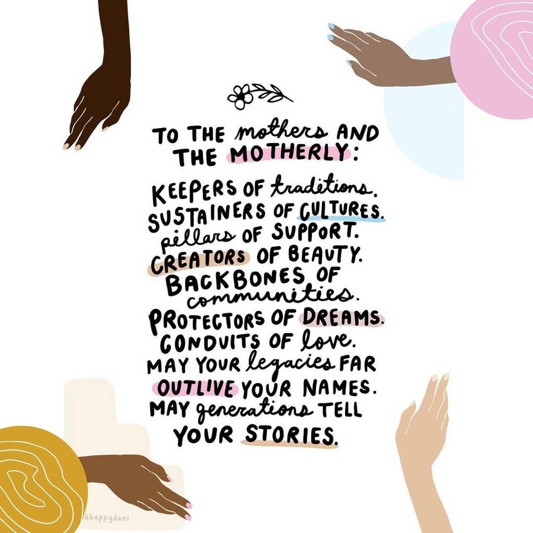 MAY GENERATIONS TELL YOUR STORIES, #happymothersday | from @ohhappydani 🌟💜

As we honor the work we do, remember that our dreams, stories, and legacies of co-agitation and disruption are *intergenerational* ✊🏽