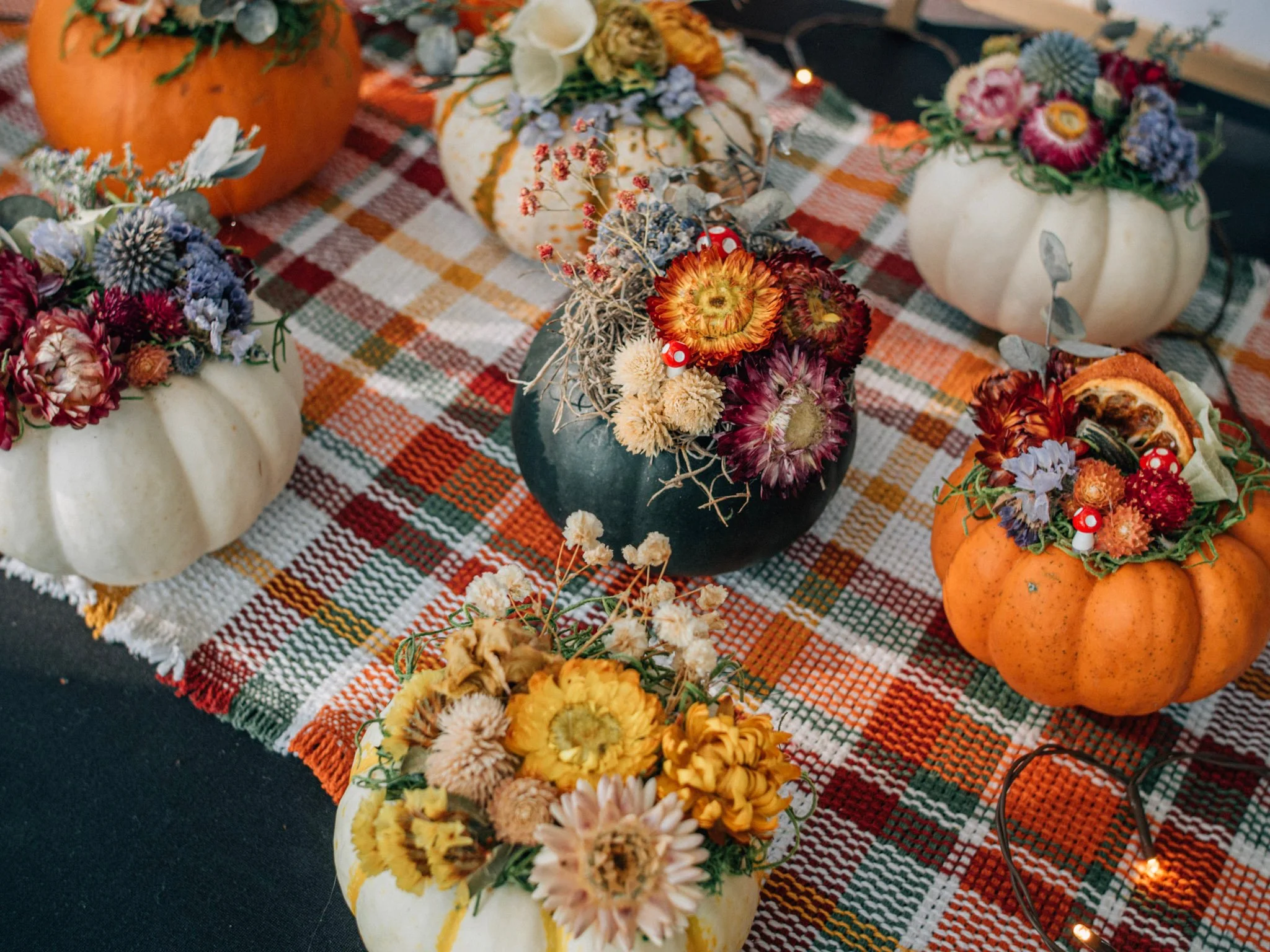 Fall Dried Flower Pumpkin Workshop