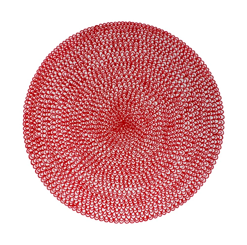 Große Rote Blume I, Lithografie, 50 x 50 cm, 2020, Auflage 4