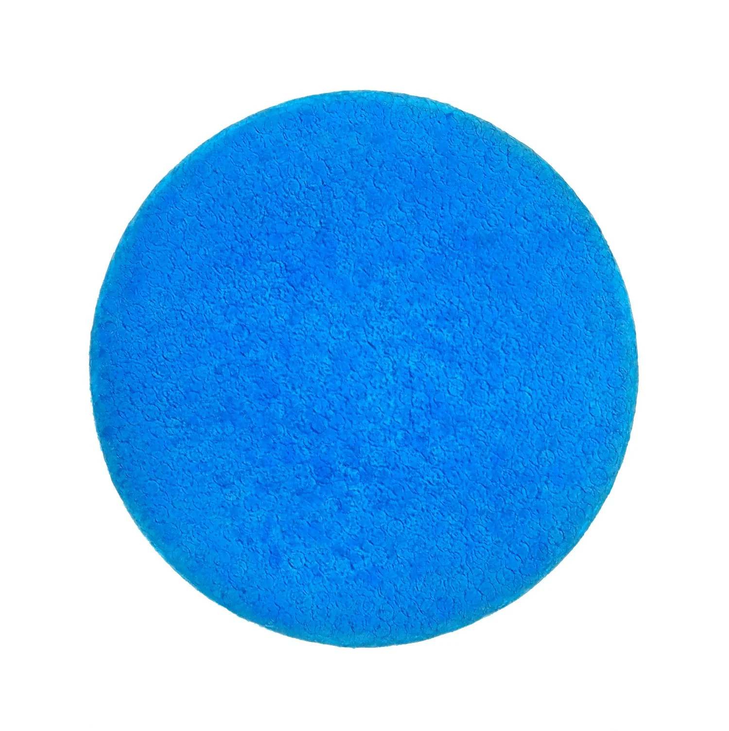 Blaue Blütenscheibe, Karton & Pigment, 100 x 100 cm, 2026