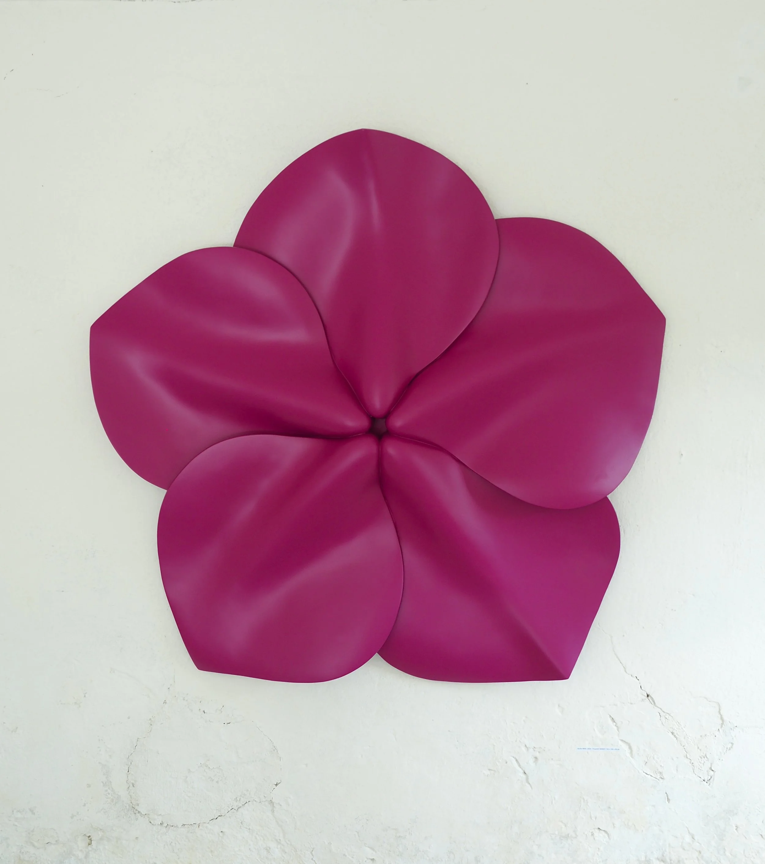 Große Blüte, Fiberglas lackiert, 150 x 150 x 25 cm, 2024