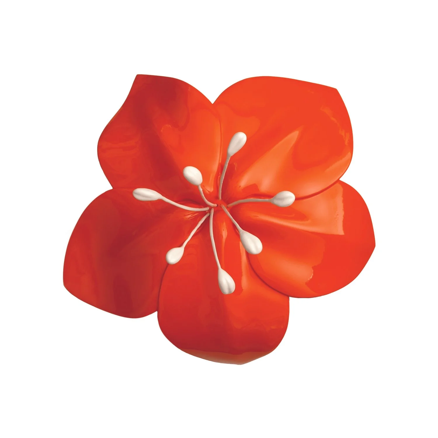 Orange Blüte, Fiberglas lackiert, 45 x 45 x 35 cm, 2024