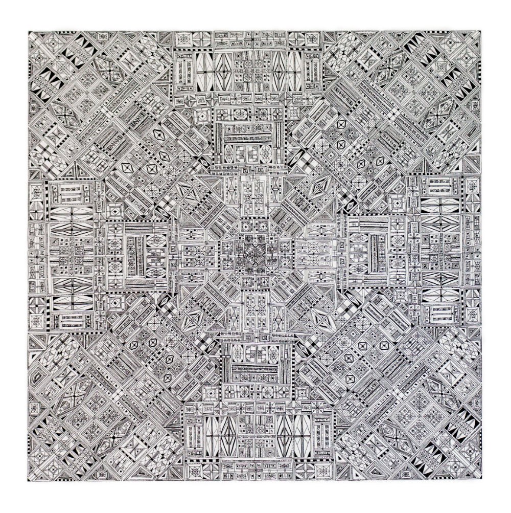 Vierung I, Tuschzeichnung, 70 x 70 cm, 2015