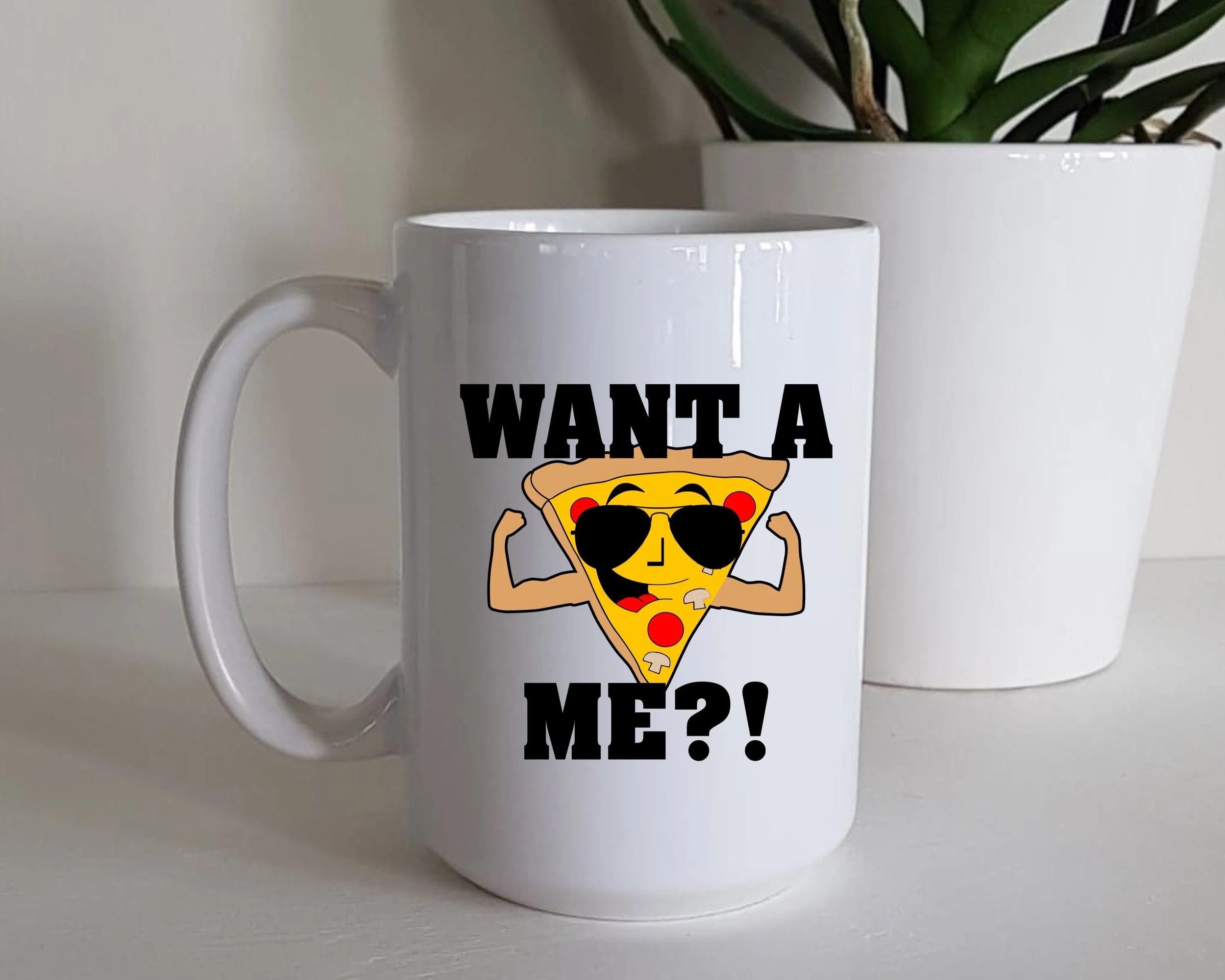 want a pizza me - father's day - mothers day - swear mug - coffee mug - tea cup - funny mug - funny gift - gift for her - gift for him