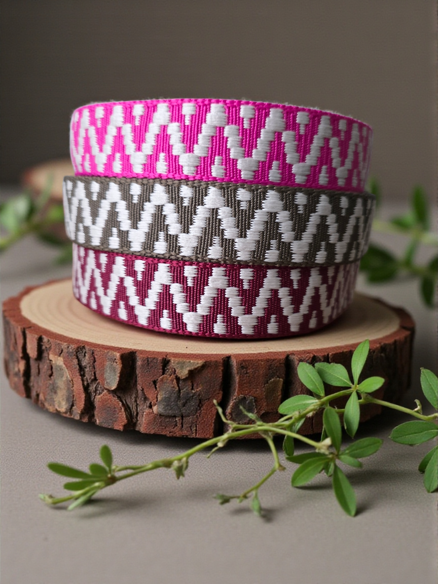 Hand sewn Canvas collars 25mm adjustable