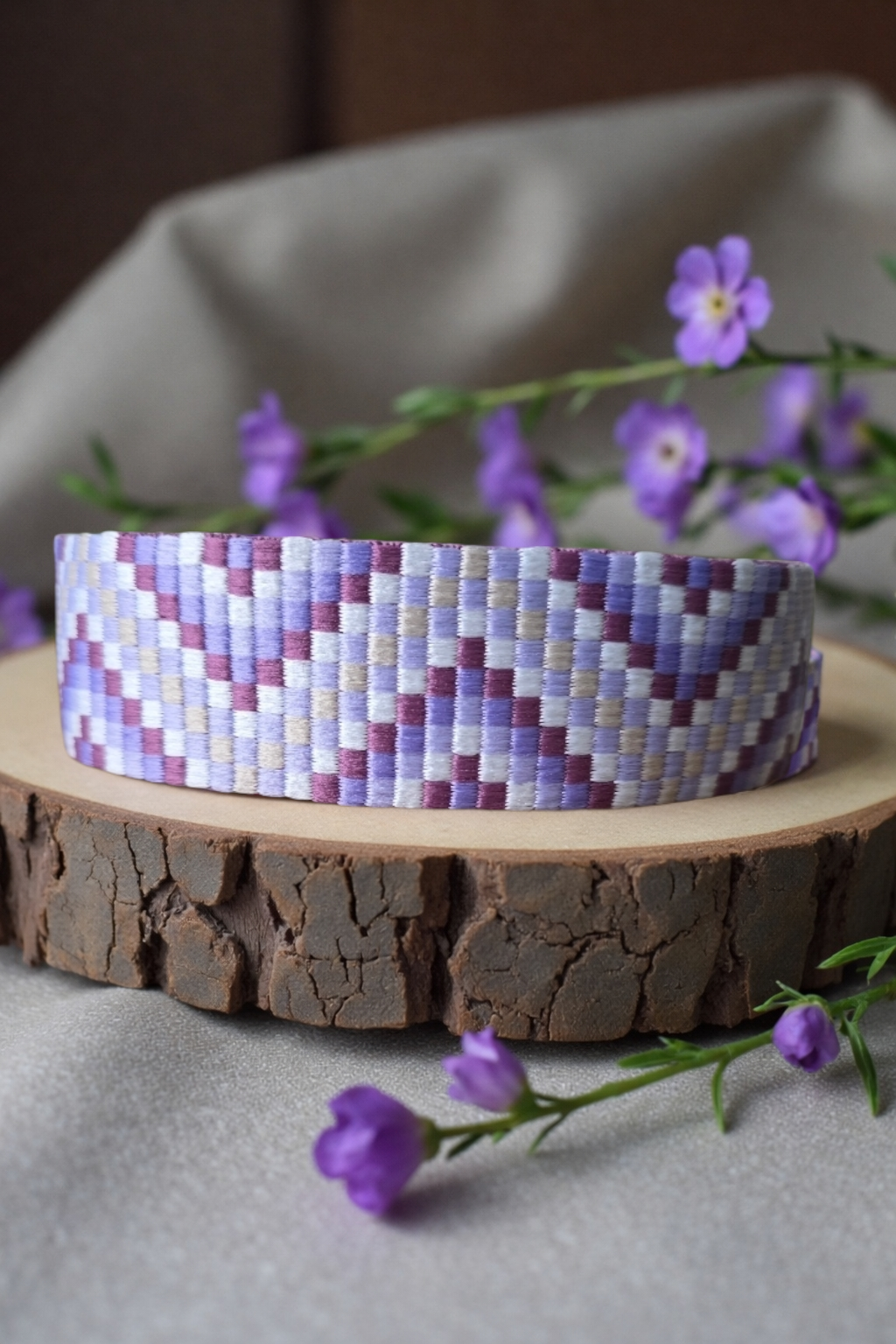 Hand sewn Canvas collars 38mm wide