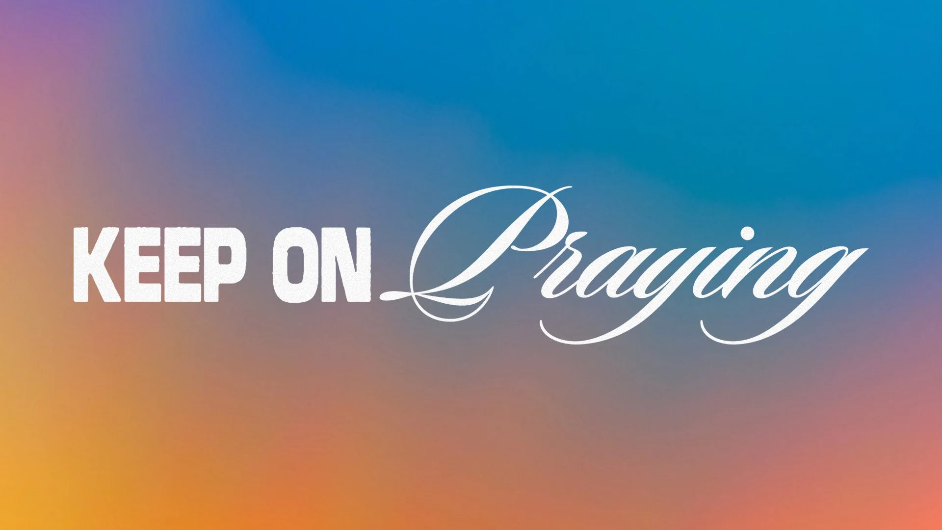 The Posture in Prayer