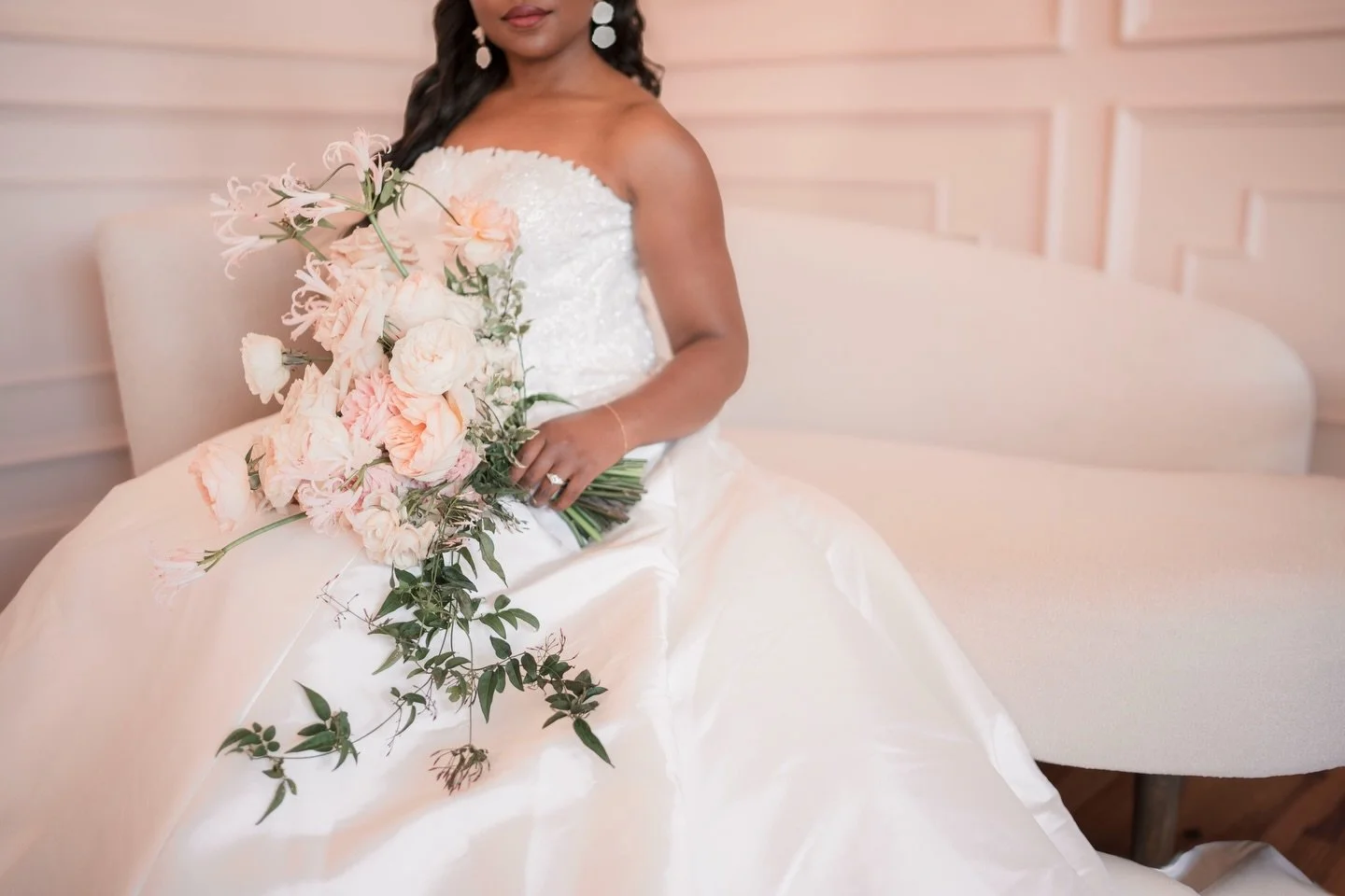 Soft light, timeless elegance, and the quiet moments before &ldquo;I do.&rdquo; ✨🤍 

There&rsquo;s something magical about capturing a bride in her calm, beautiful pause before the celebration begins. The delicate florals, the classic gown, and the 