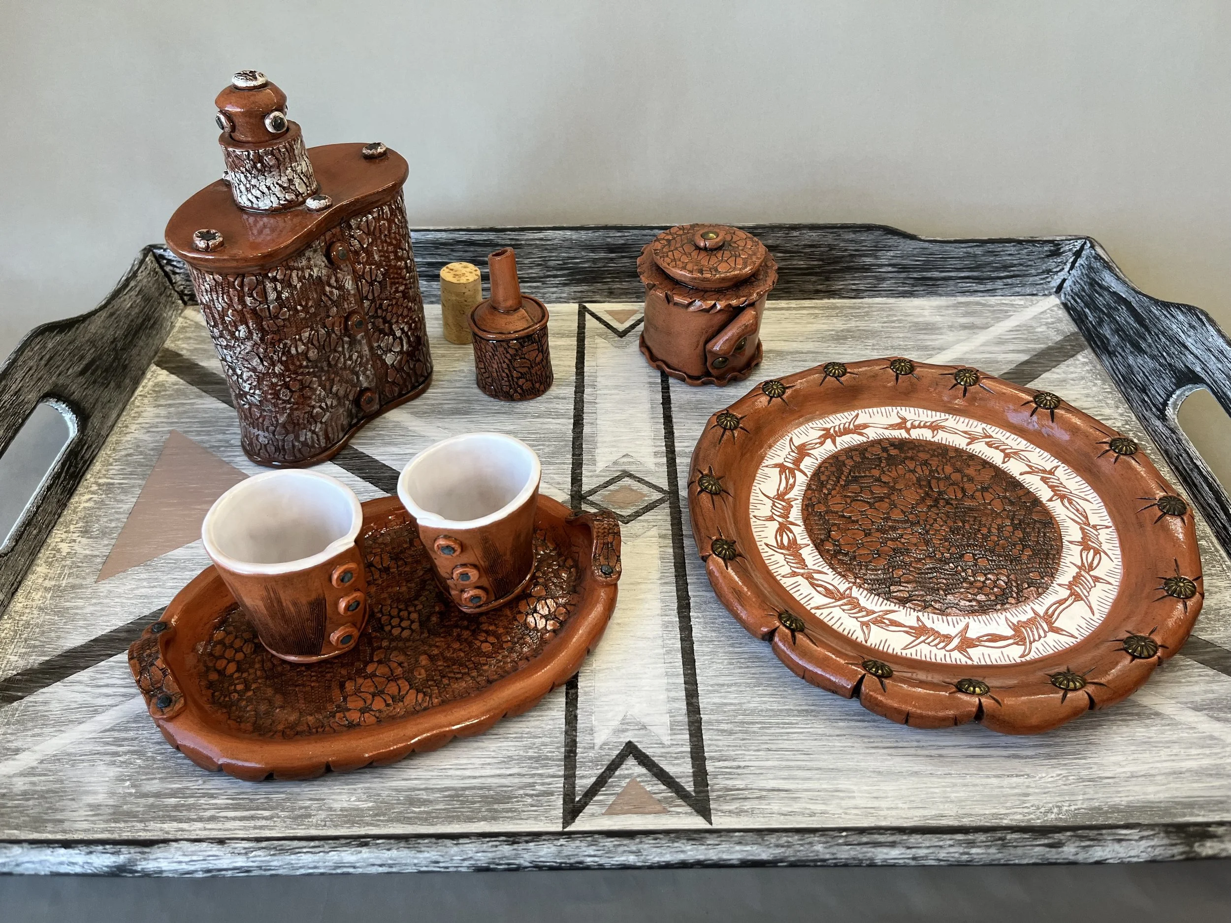 Nightcap at the Ranch (serving set of 8 pieces) $375