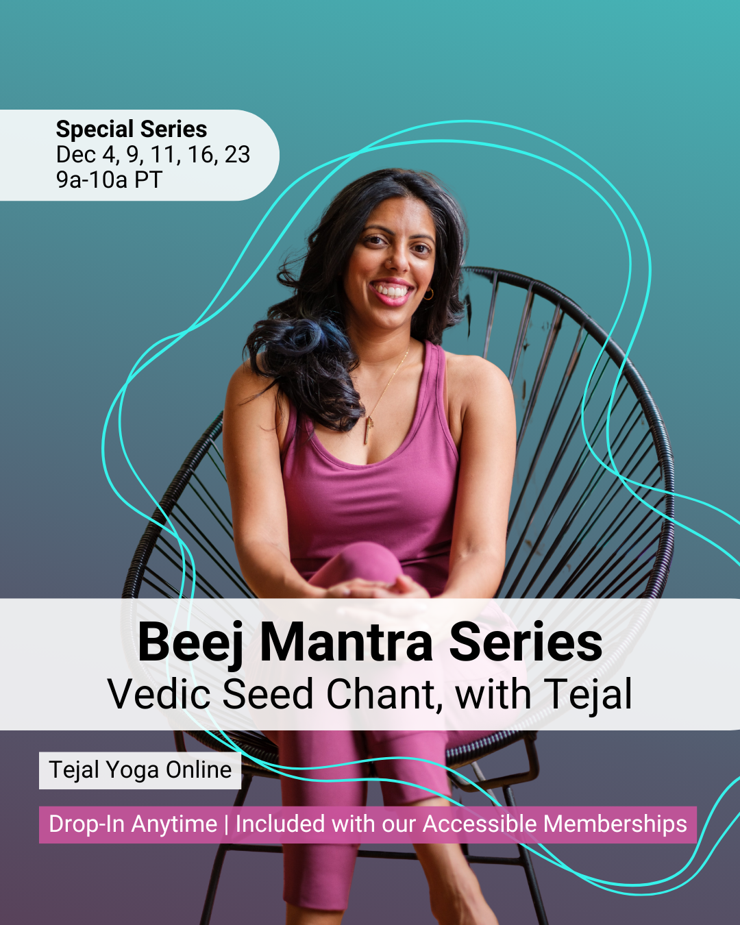 Beej Mantra Japa Mala Practice Series with Tejal (Thursdays, May 2025)