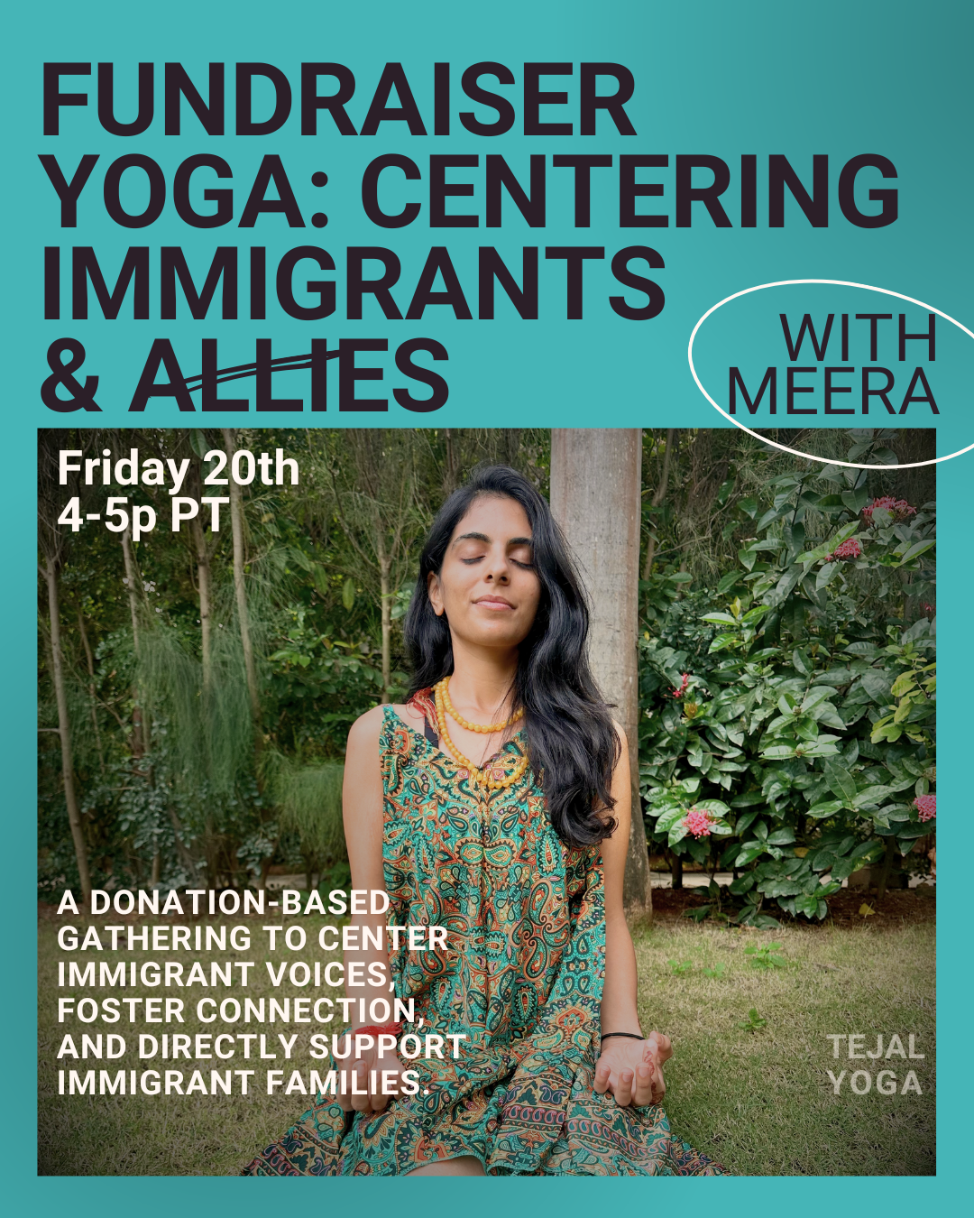 Fundraiser Yoga: Centering Immigrants &amp; Allies