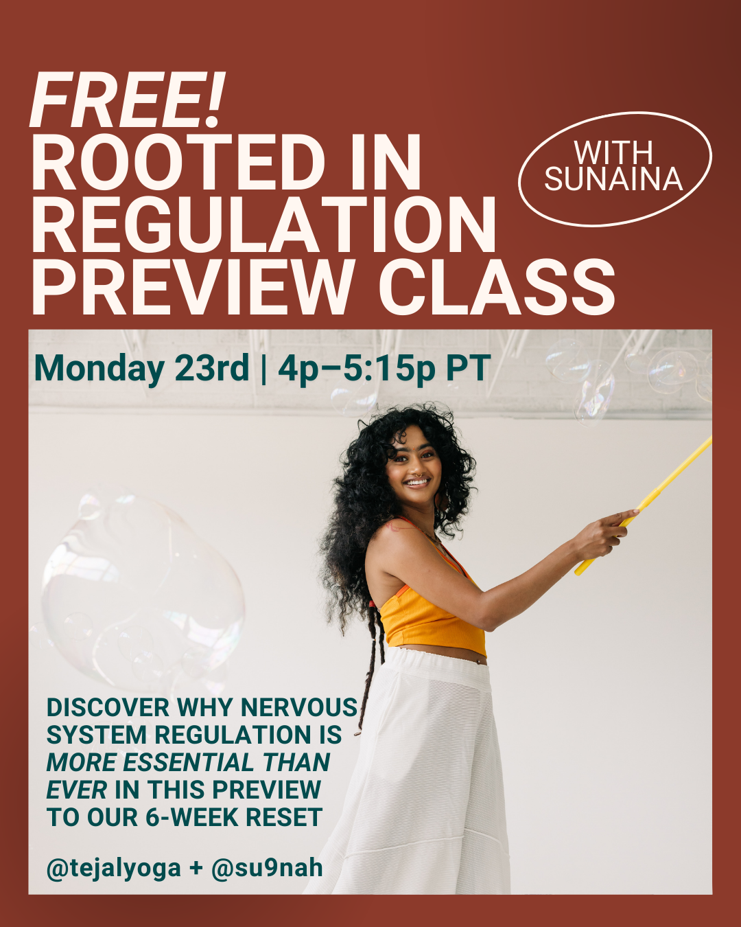 FREE! Preview Class: Rooted in Regulation Upcoming 6-Week Series 