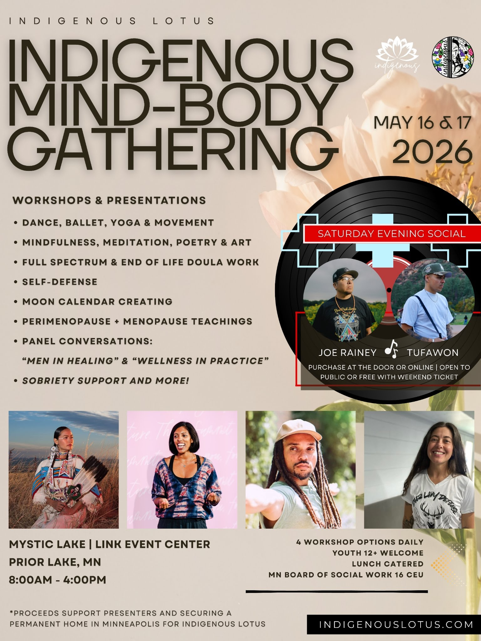 In-Person Indigenous Mind-Body Gathering, Prior Lake, MN