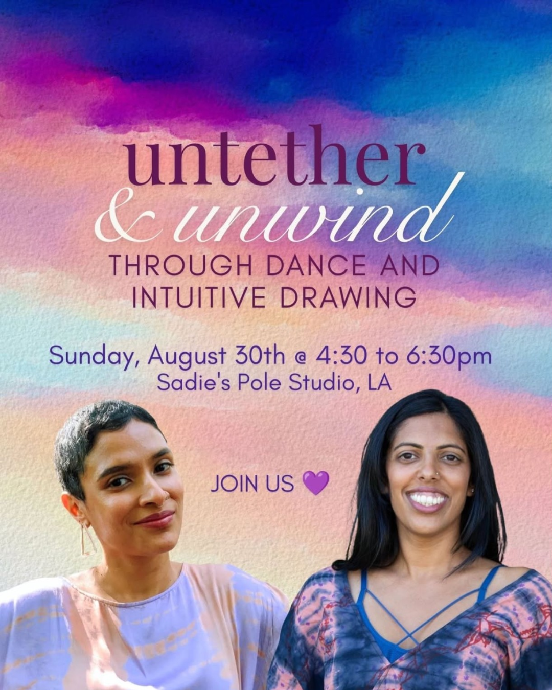 In-Person Workshop: Untether and Unwind with Chetna and Tejal