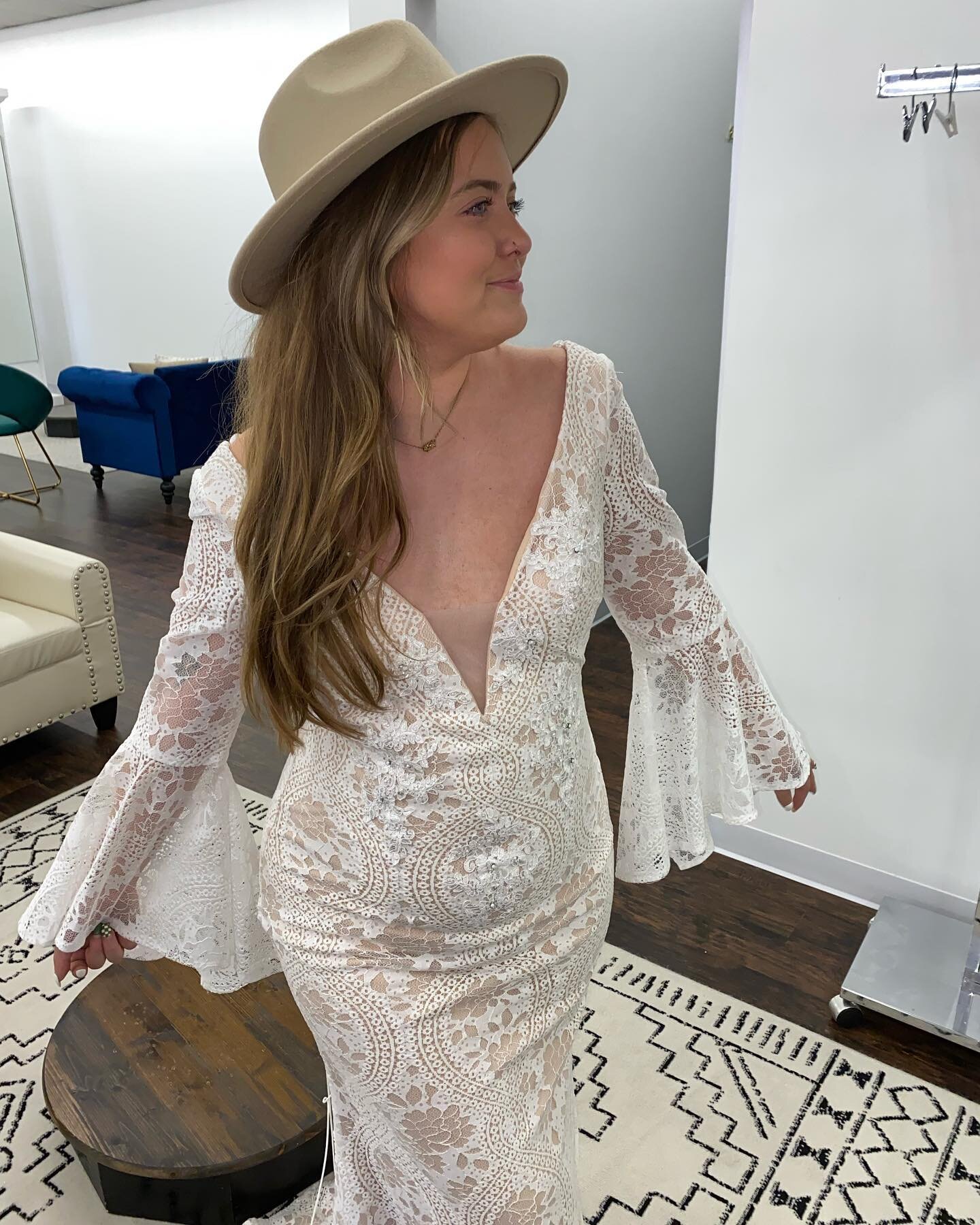 Cailey is modeling one of our boho inspired in stock dresses! 
.
.
.
Details: Size 16 and only $899! ✨