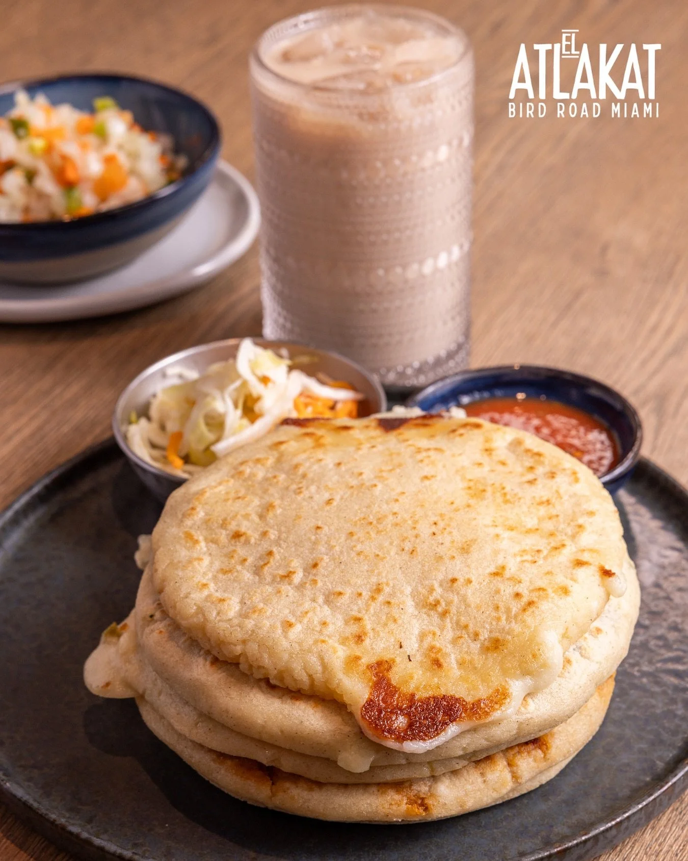 Turn up the flavor with our authentic Pupusas and a cold Horchata de Morro!
It’s not just food… it’s a Salvadoran mood 🇸🇻✨
ONLY AT BIRD ROAD: 9425 S.W. 40th. Street. Miami, FL 33165 
💻 Orders, delivery and reservations at