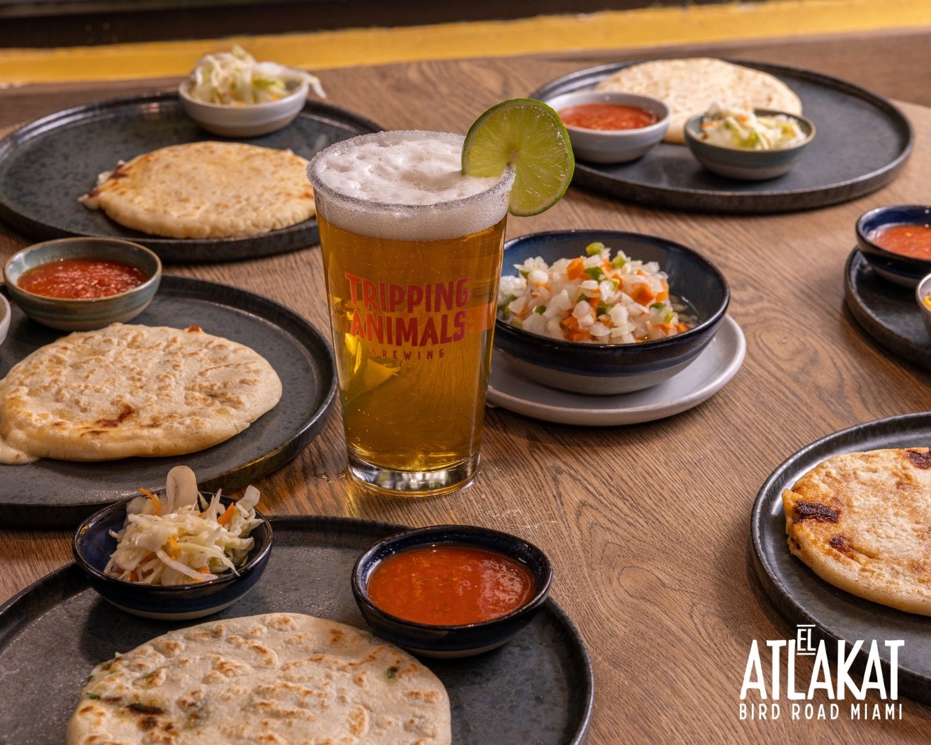 Pupusas taste better when shared 🫶🔥 Golden, cheesy, handmade perfection &mdash; made to enjoy with friends, laughs, and cold drinks 🍻🤍

ONLY AT BIRD ROAD: 9425 S.W. 40th. Street. Miami, FL 33165&nbsp;
💻 Orders, delivery and reservations at www.e