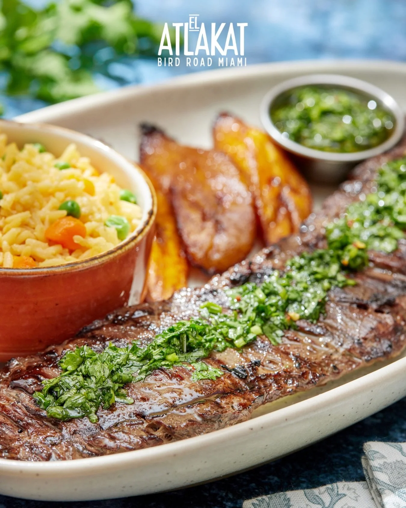 Grilled to perfection, topped with tradition 🥩🔥 Bold flavors that speak straight to the soul.

ONLY AT BIRD ROAD: 9425 S.W. 40th. Street. Miami, FL 33165&nbsp;
💻 Orders, delivery and reservations at www.elatlakat.com
☎️ (305-552-9090) or ☎️ (305-5