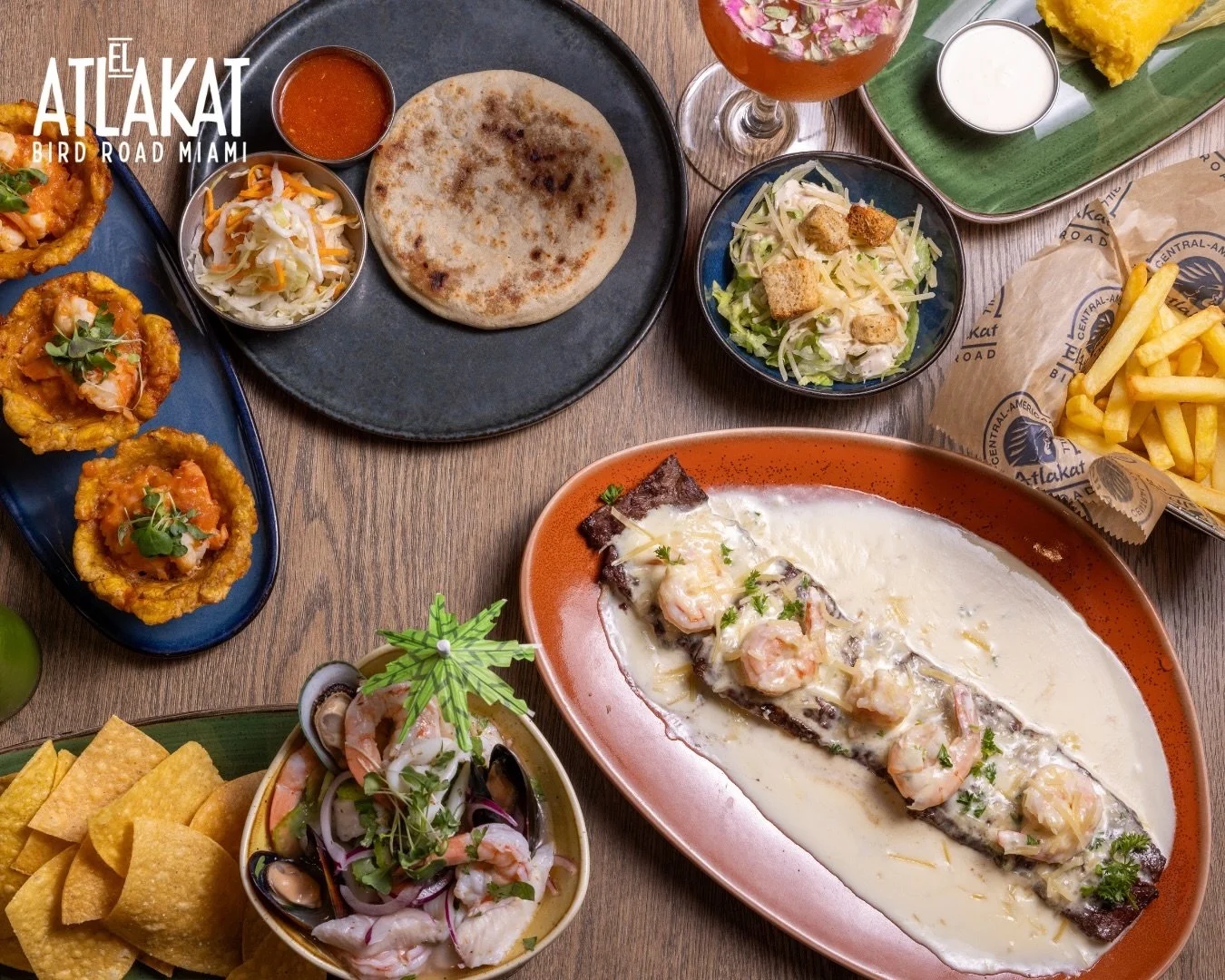 A table full of tradition. 🇸🇻 From pupusas to fresh seafood, from carne asada to homemade sides &mdash; every dish carries the flavors, history, and soul of El Salvador.

ONLY AT BIRD ROAD: 9425 S.W. 40th. Street. Miami, FL 33165&nbsp;
💻 Orders, d