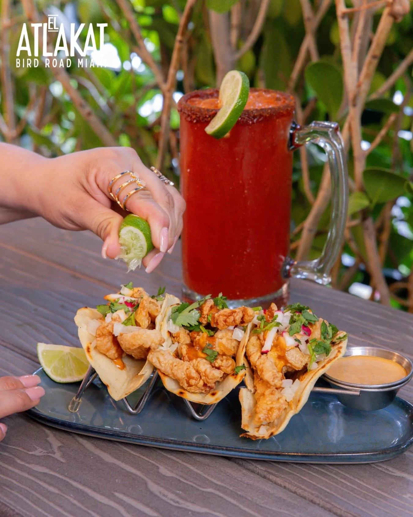 Lent calls for seafood done right 🙏💙 Crispy fish, fresh toppings &amp; bold flavor in every bite 🌮🔥

ONLY AT BIRD ROAD: 9425 S.W. 40th. Street. Miami, FL 33165&nbsp;
💻 Orders, delivery and reservations at www.elatlakat.com
☎️ (305-552-9090) or ☎