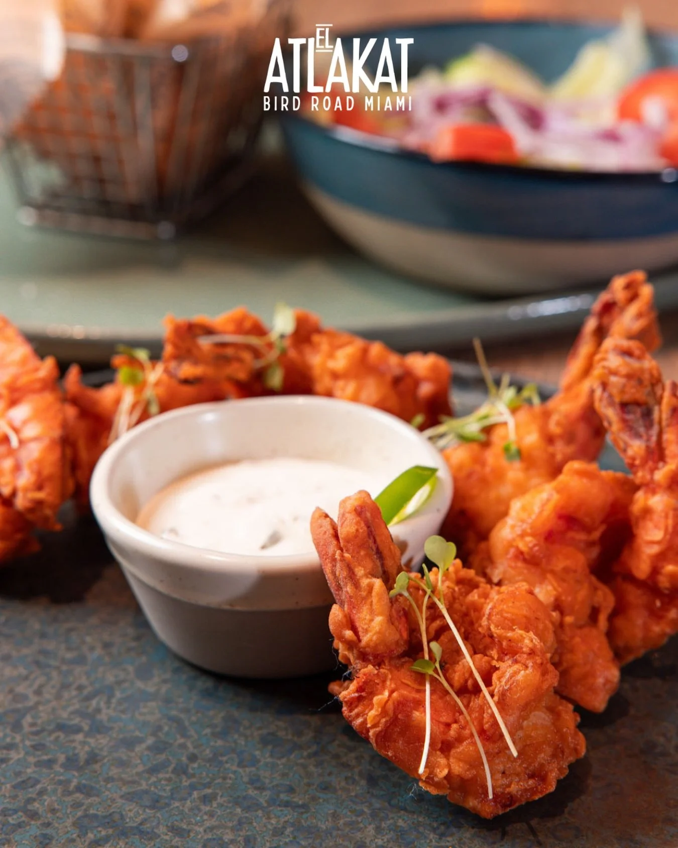 Crispy on the outside, juicy on the inside 🤍🔥 Our Breaded Shrimp is the perfect seafood craving this Lenten season 🐟🙏

ONLY AT BIRD ROAD: 9425 S.W. 40th. Street. Miami, FL 33165&nbsp;
💻 Orders, delivery and reservations at www.elatlakat.com
☎️ (