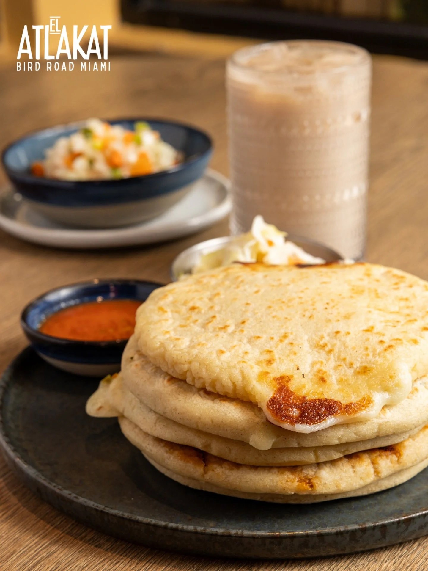 Stacked, golden, and oozing with cheese. Our pupusas are handmade and served with horchata &mdash; the most Salvadoran combo you&rsquo;ll ever try. 🇸🇻❤️

ONLY AT BIRD ROAD: 9425 S.W. 40th. Street. Miami, FL 33165&nbsp;
💻 Orders, delivery and reser