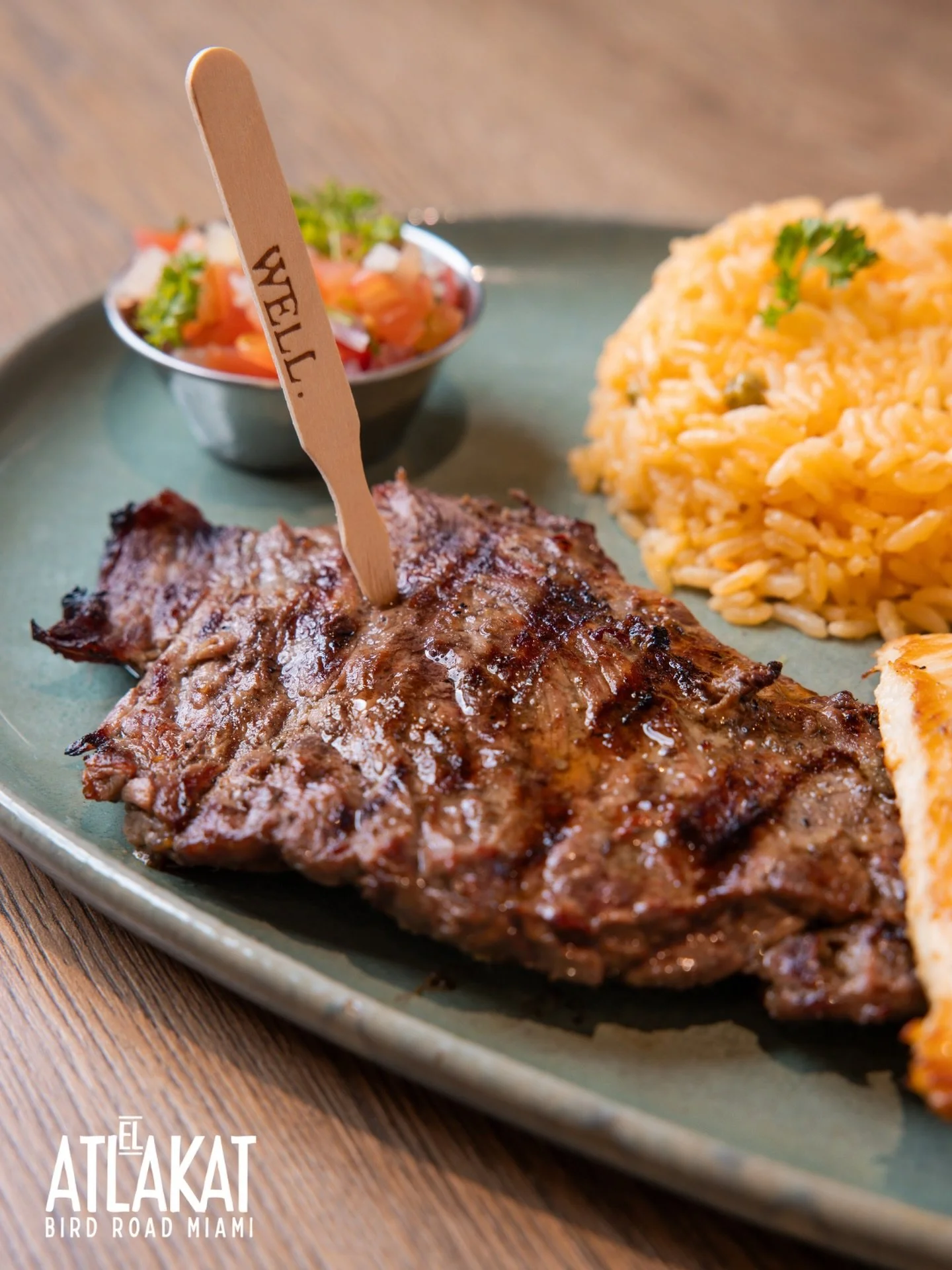 Well done, every single time. Carne Asada grilled to perfection and served the way it&rsquo;s always been. 🔥

ONLY AT BIRD ROAD: 9425 S.W. 40th. Street. Miami, FL 33165&nbsp;
💻 Orders, delivery and reservations at www.elatlakat.com
☎️ (305-552-9090