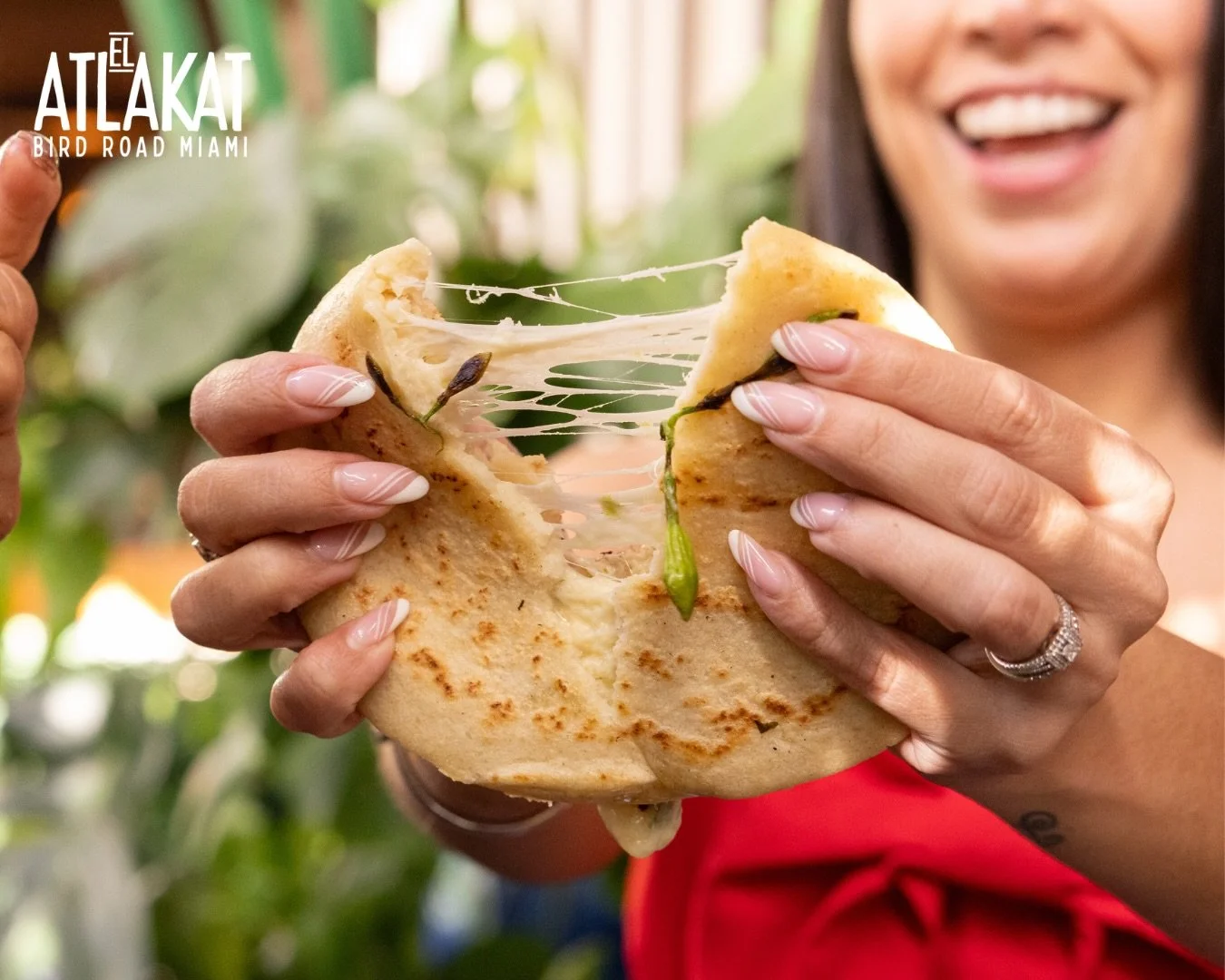 Hot off the griddle and made with love 🤍🫓 Cheesy, crispy, and packed with flavor &mdash; our pupusas are the kind of comfort food you keep craving.

ONLY AT BIRD ROAD: 9425 S.W. 40th. Street. Miami, FL 33165&nbsp;
💻 Orders, delivery and reservatio