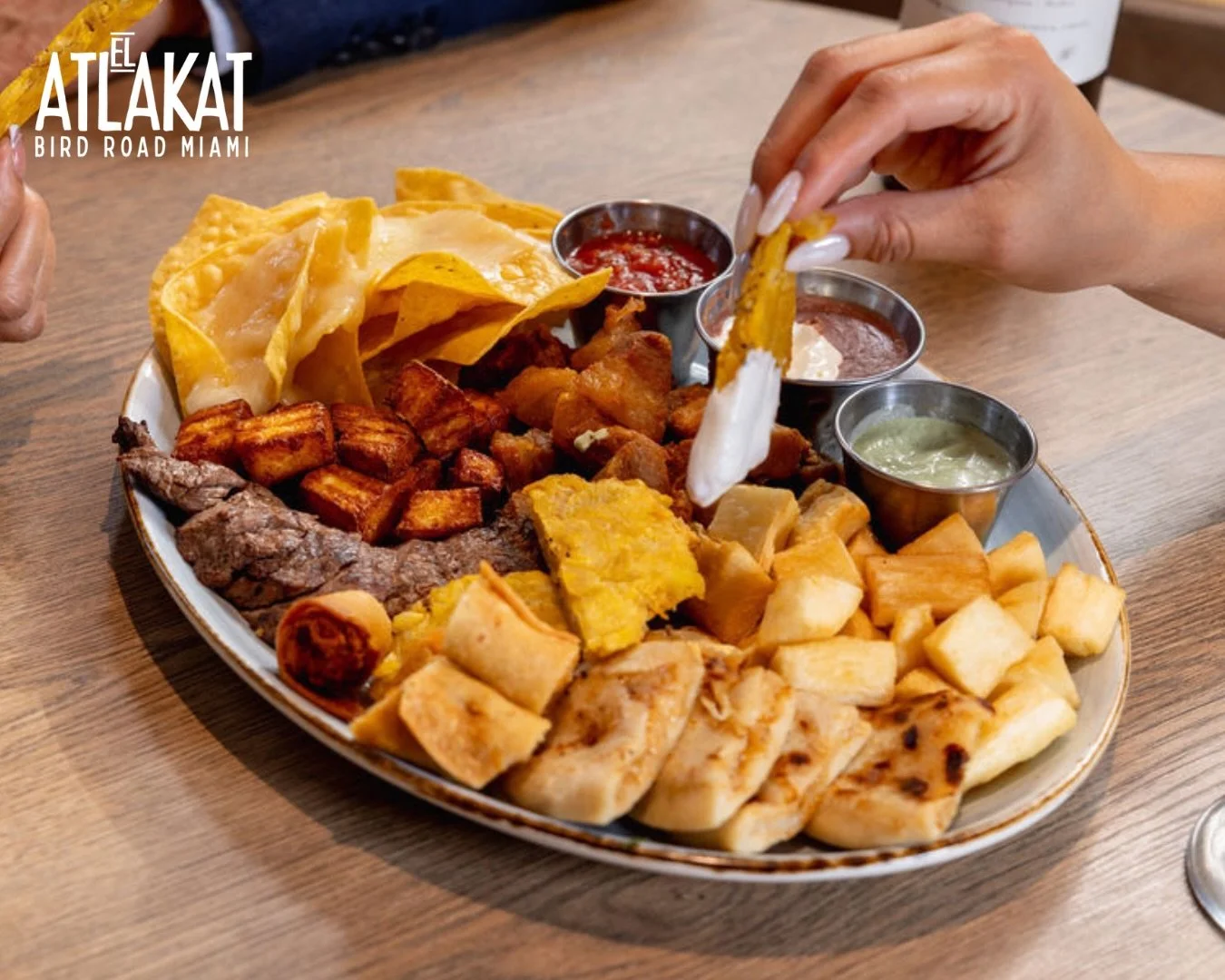 Can&rsquo;t decide what to order? Get a little bit of everything! 😍 🙌 

ONLY AT BIRD ROAD: 9425 S.W. 40th. Street. Miami, FL 33165&nbsp;
💻 Orders, delivery and reservations at www.elatlakat.com
☎️ (305-552-9090) or ☎️ (305-552-1918)
&nbsp;
#MiamiR