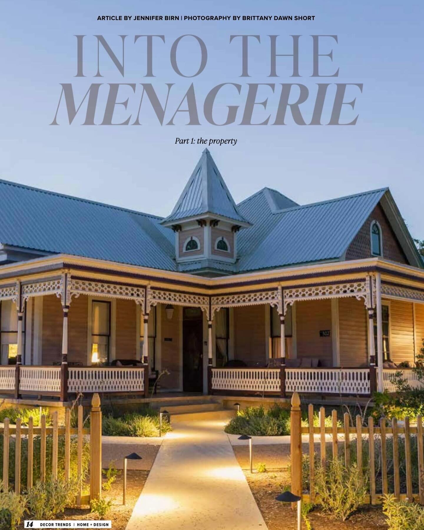 Our Fredericksburg hospitality project, The Menagerie, is featured on the cover of Austin Lifestyle&rsquo;s March issue! Head to our link in bio to check out the spread.