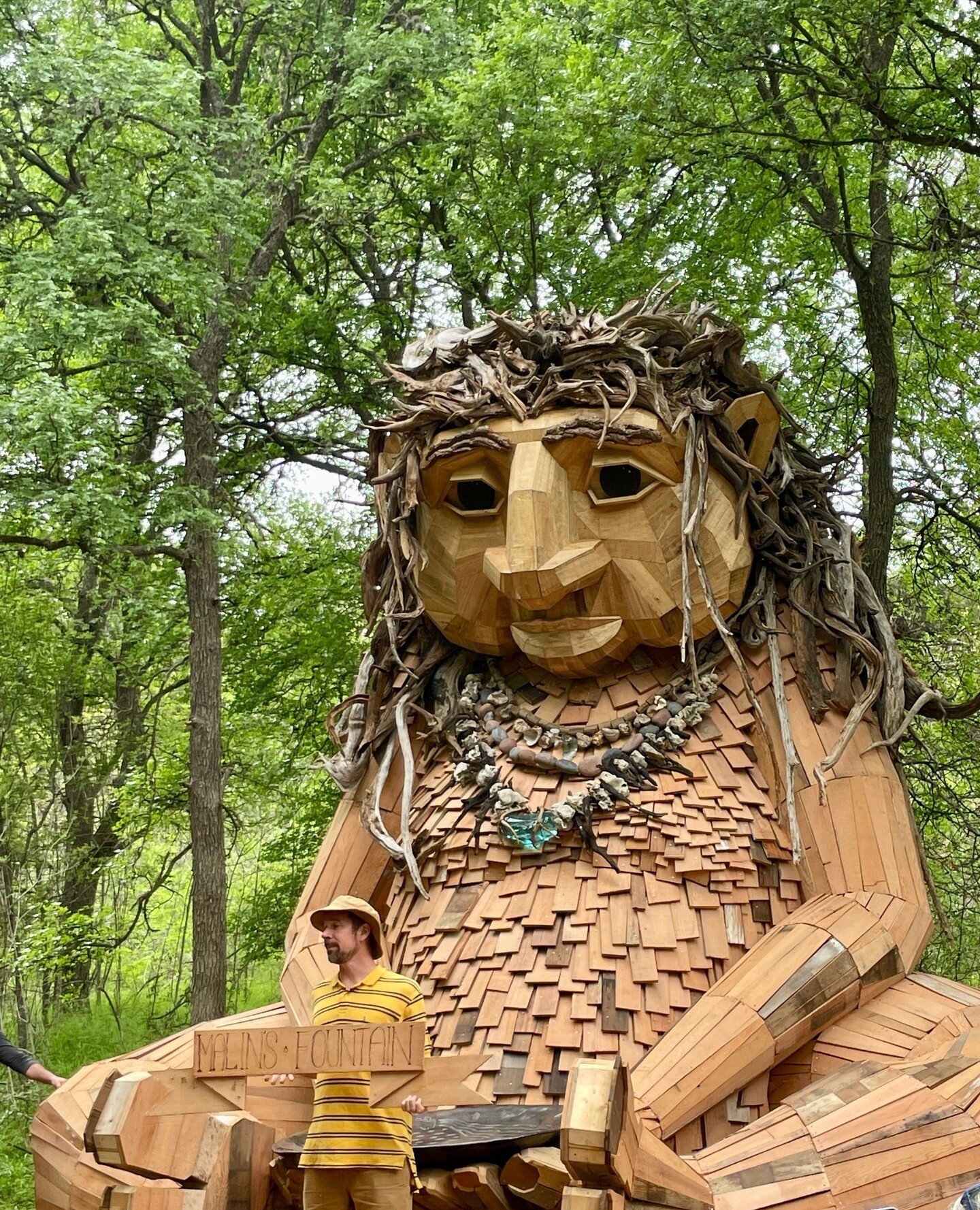 Meet Malin, Pease Park&rsquo;s newest art installation and the first Thomas Dambo troll sculpture in Texas!⁠
⁠
We had so much fun at the recent unveiling ceremony where the name of the whimsical troll was revealed. It was wonderful to see how a publi