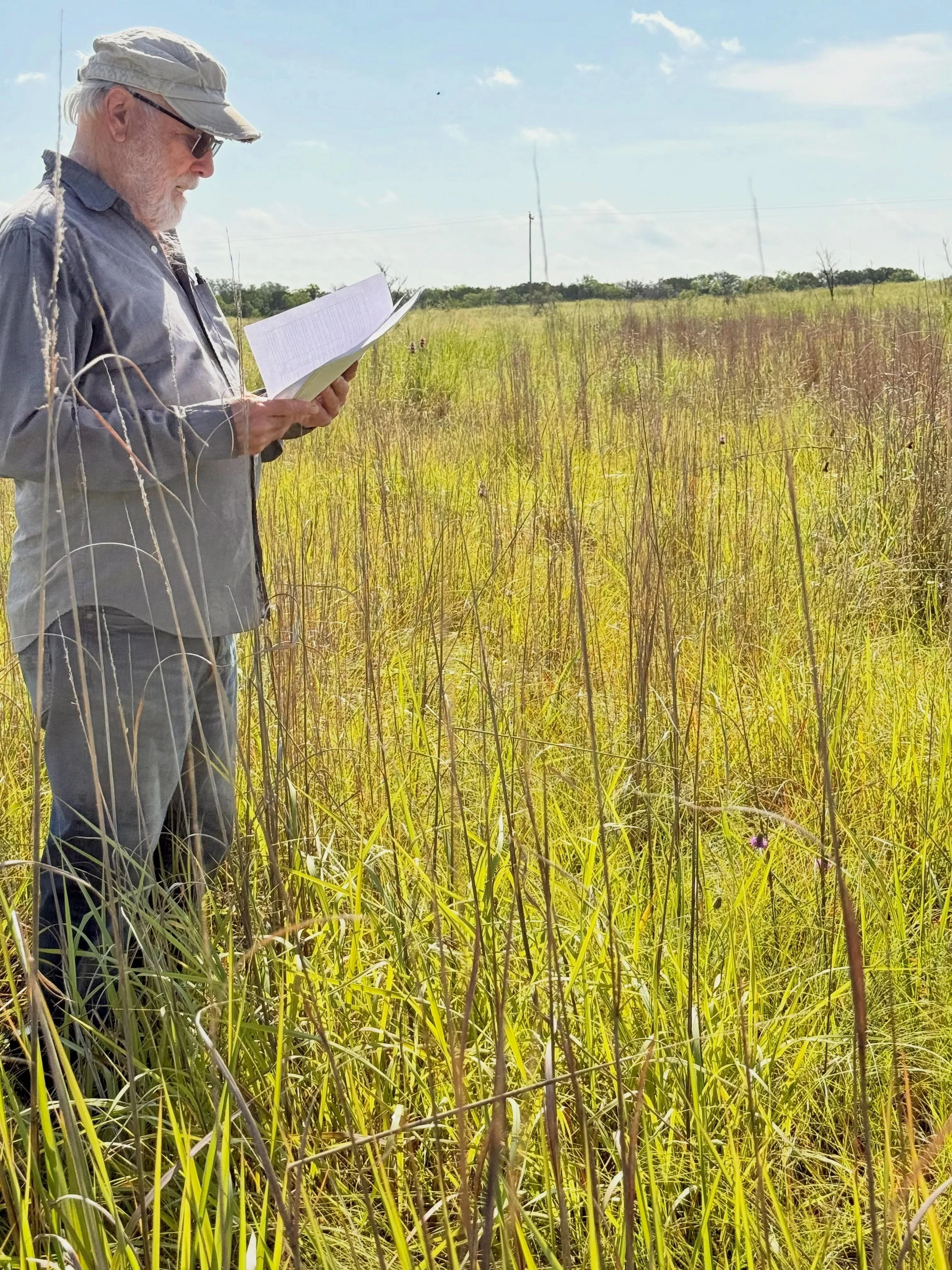 Our visit to Spicewood Ranch was a reminder that ecological restoration is measured in decades, not seasons.

When stewardship efforts began on this 1,100-acre Burnet County ranch in 1988, much of the property was dominated by KR bluestem, and many o