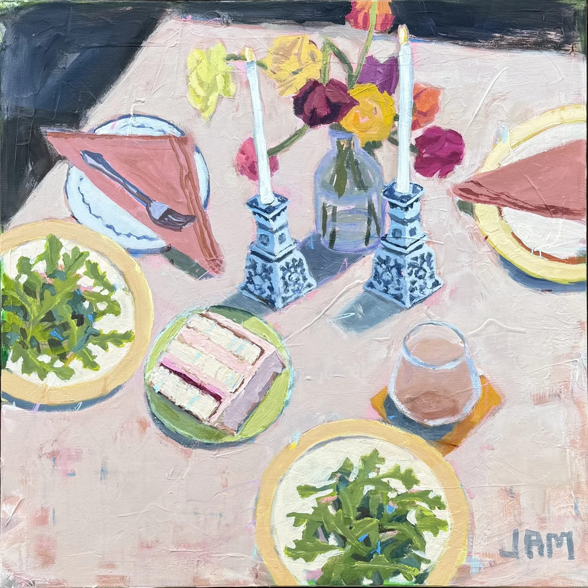 20" x 20" Have your Cake, Bay Area Juried Art Exhibit 2025