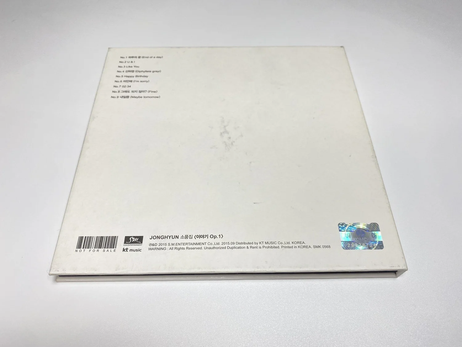JONGHYUN - The Collection SIGNED ALBUM — chaepeach