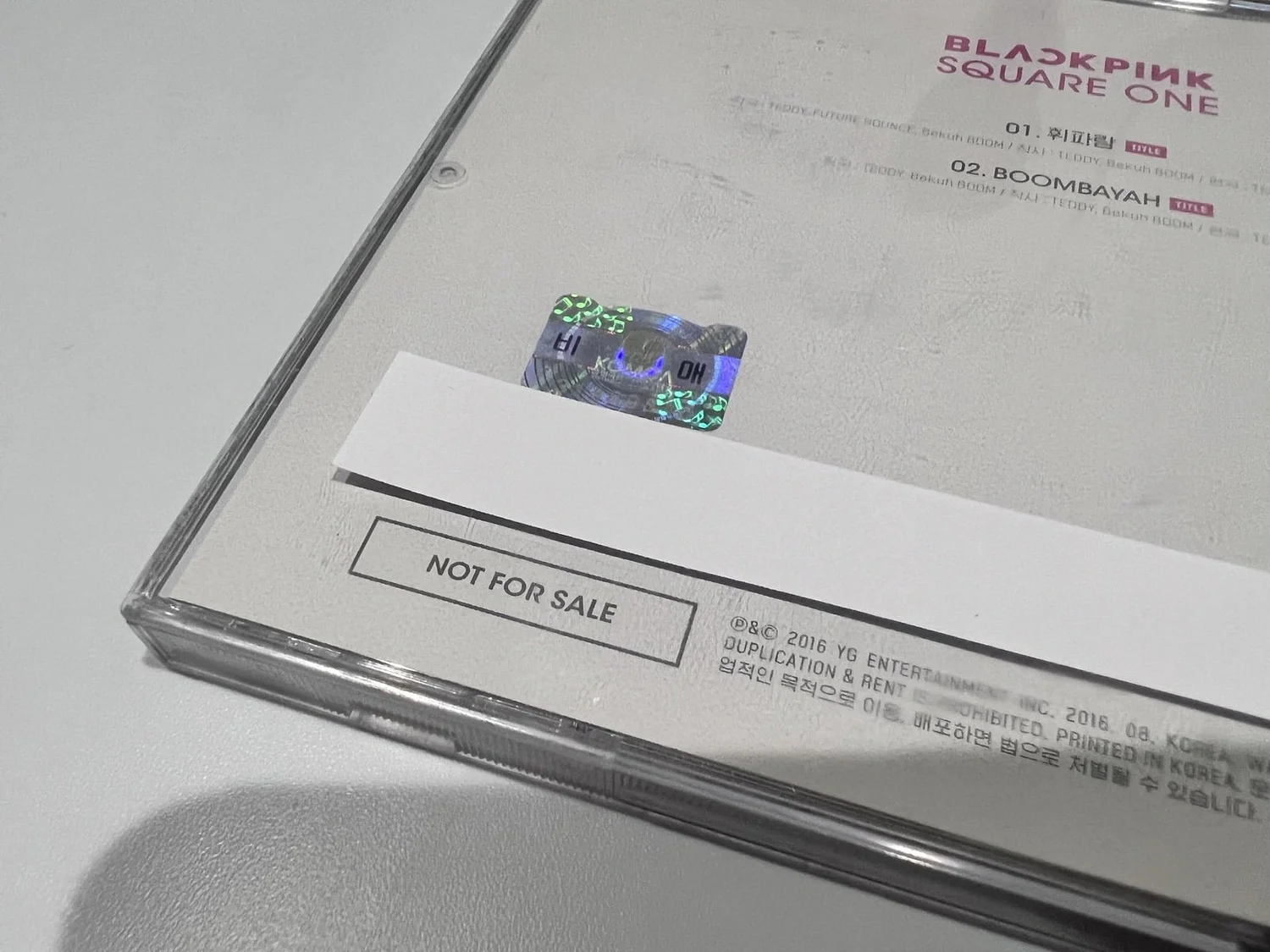 BLACKPINK - SQUARE ONE SIGNED ALBUM — chaepeach