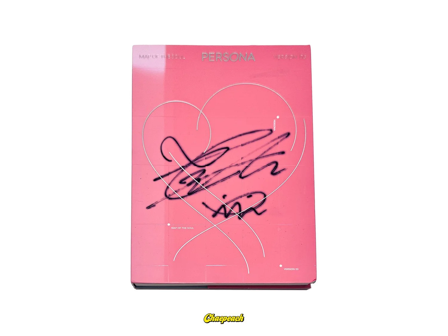 BTS - MAP OF THE SOUL : PERSONA (VERSION 03) V (TAEHYUNG) SIGNED 